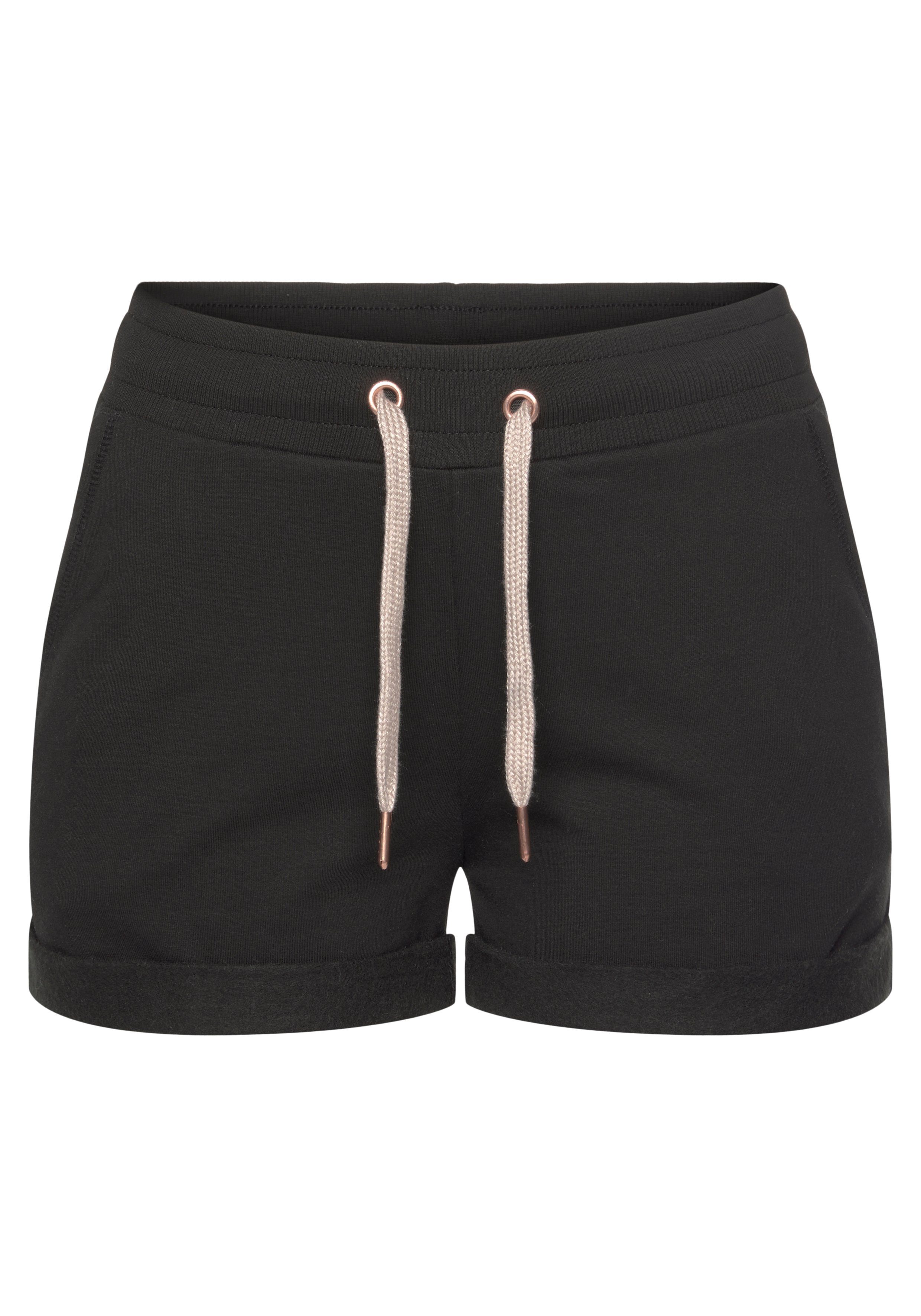 Lascana Short met ribboorden en omslagzoom