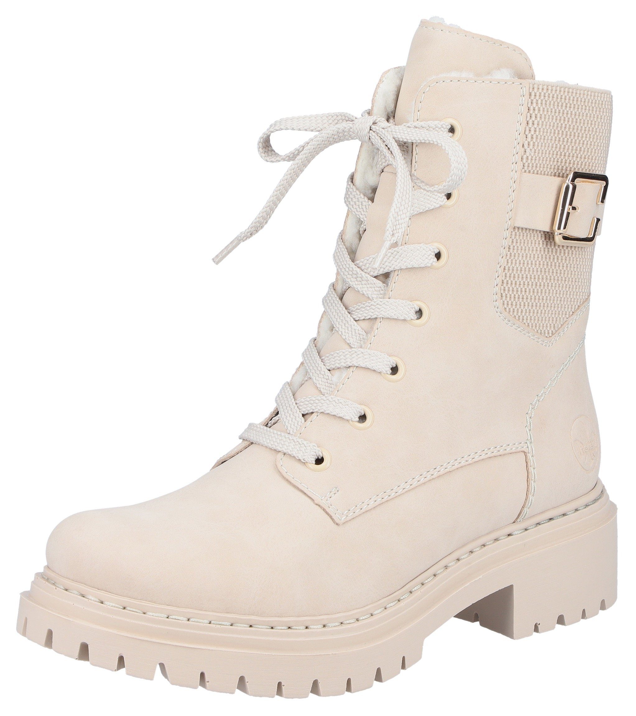 Rieker Winterlaarsjes , veterschoenen, veterschoenen, profielzool met stretch aan de schacht