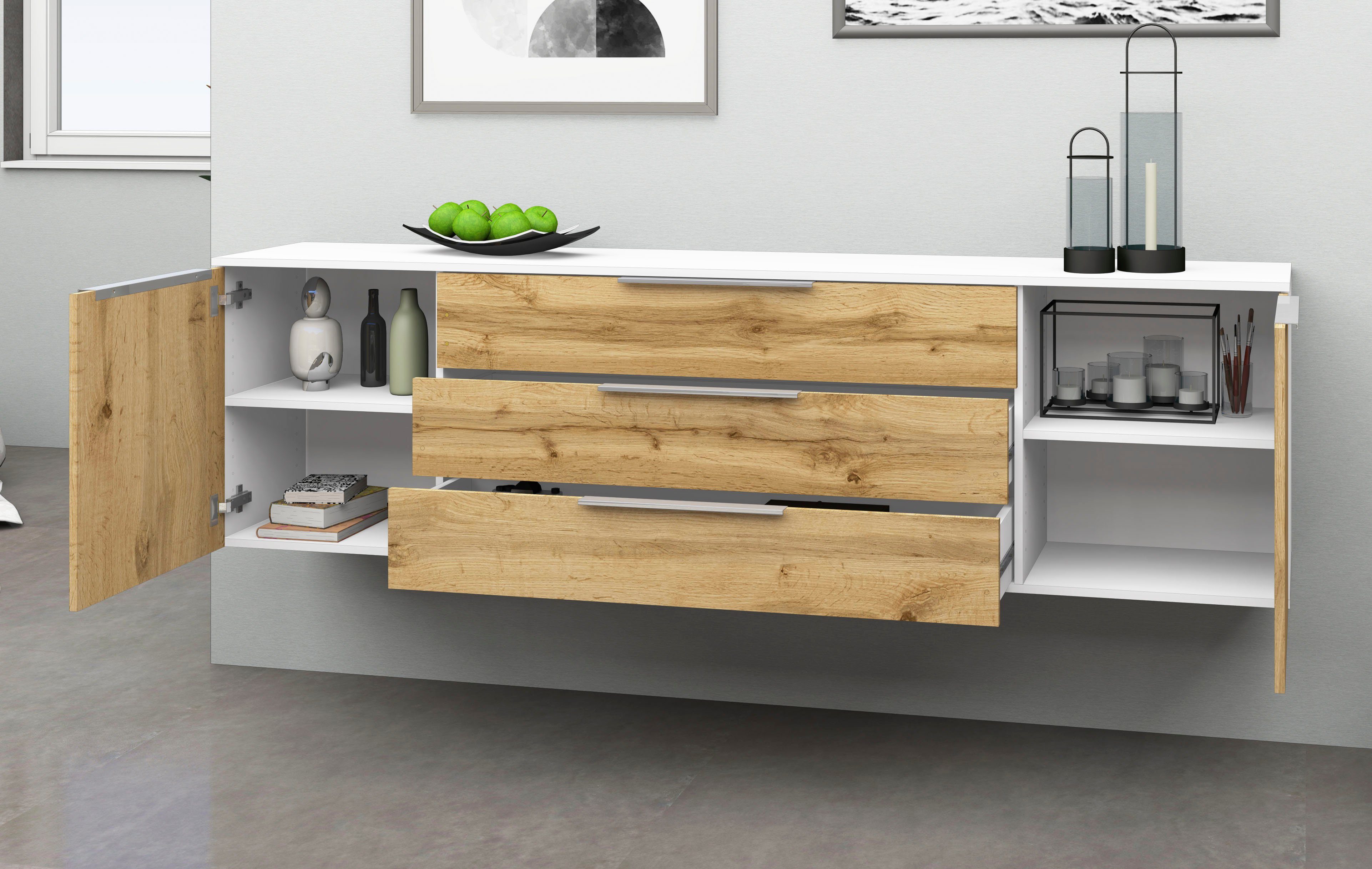 borchardt Möbel Dressoir Oliva Breedte 166 of 200 cm