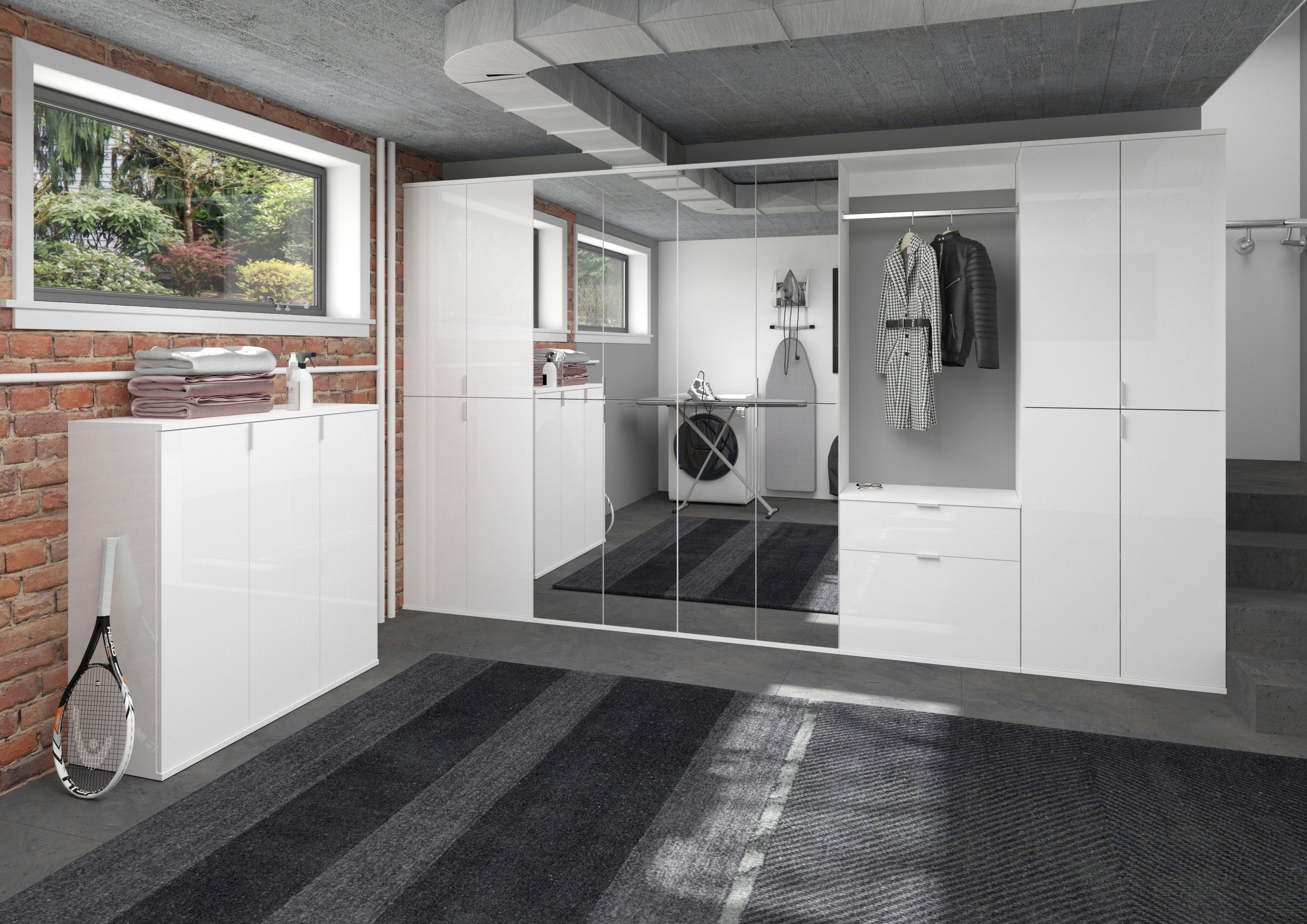 INOSIGN Schoenenkast Trondheim, Breedte 61 cm, 2 Deuren, 5 Planken, 6 Vakken Garderobekast, schoenenkast, schoenenkommode, buffetkast, gangkast