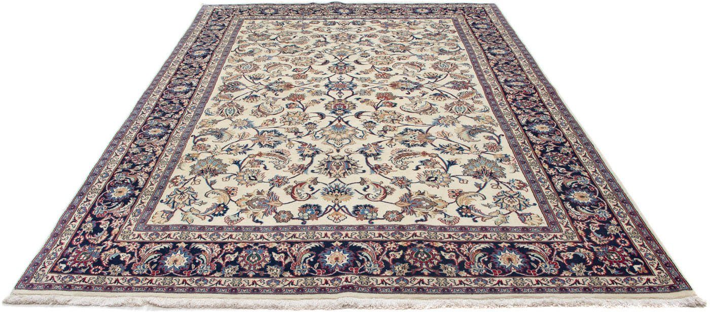 morgenland Wollen kleed Maschad bloemmotief beige 300 x 197 cm Uniek exemplaar met certificaat