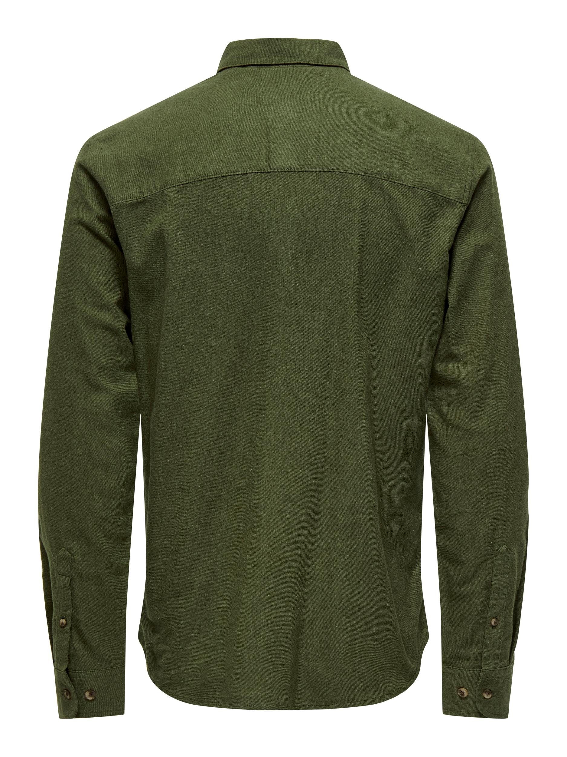 ONLY & SONS Overhemd met lange mouwen ONSGUDMUND SLIM 1-PKT SOLID SHIRT NOOS