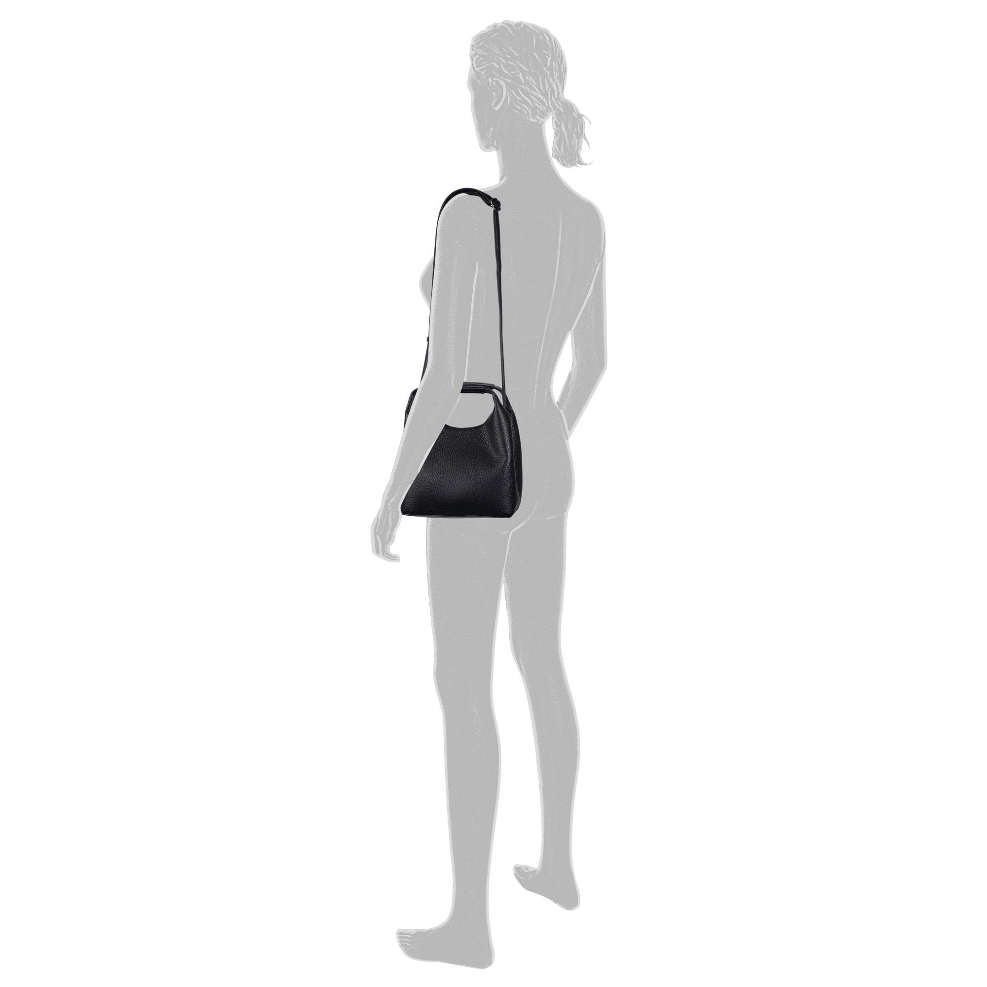 Tom Tailor Denim Hobo-tas Luara van nerf imitatieleer in actuele trendkleuren