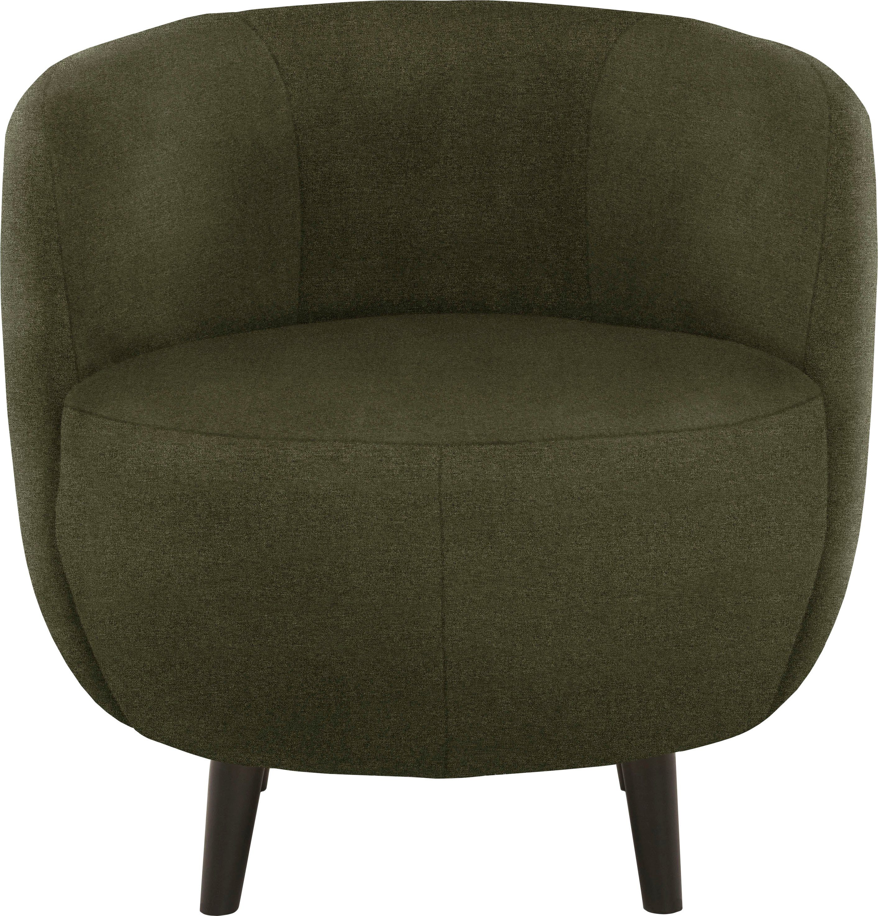 LOOKS BY WOLFGANG JOOP Fauteuil LOOKS XIV Cocktailsstoel rond model, perfect voor elk vertrek fauteuils groen