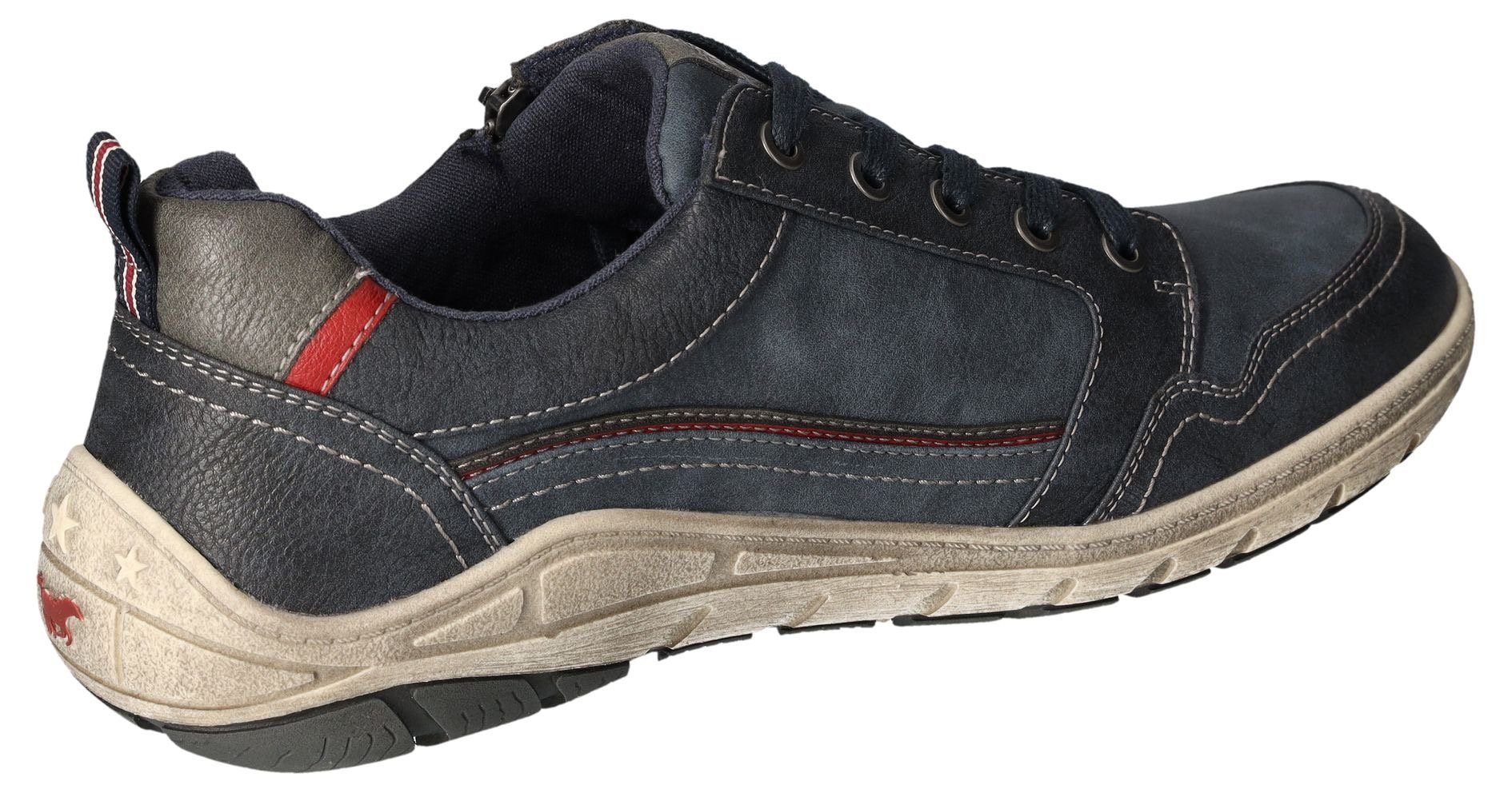 Mustang Shoes Sneakers , vrijetijdsschoen, lage schoen, veterschoen met zijrits