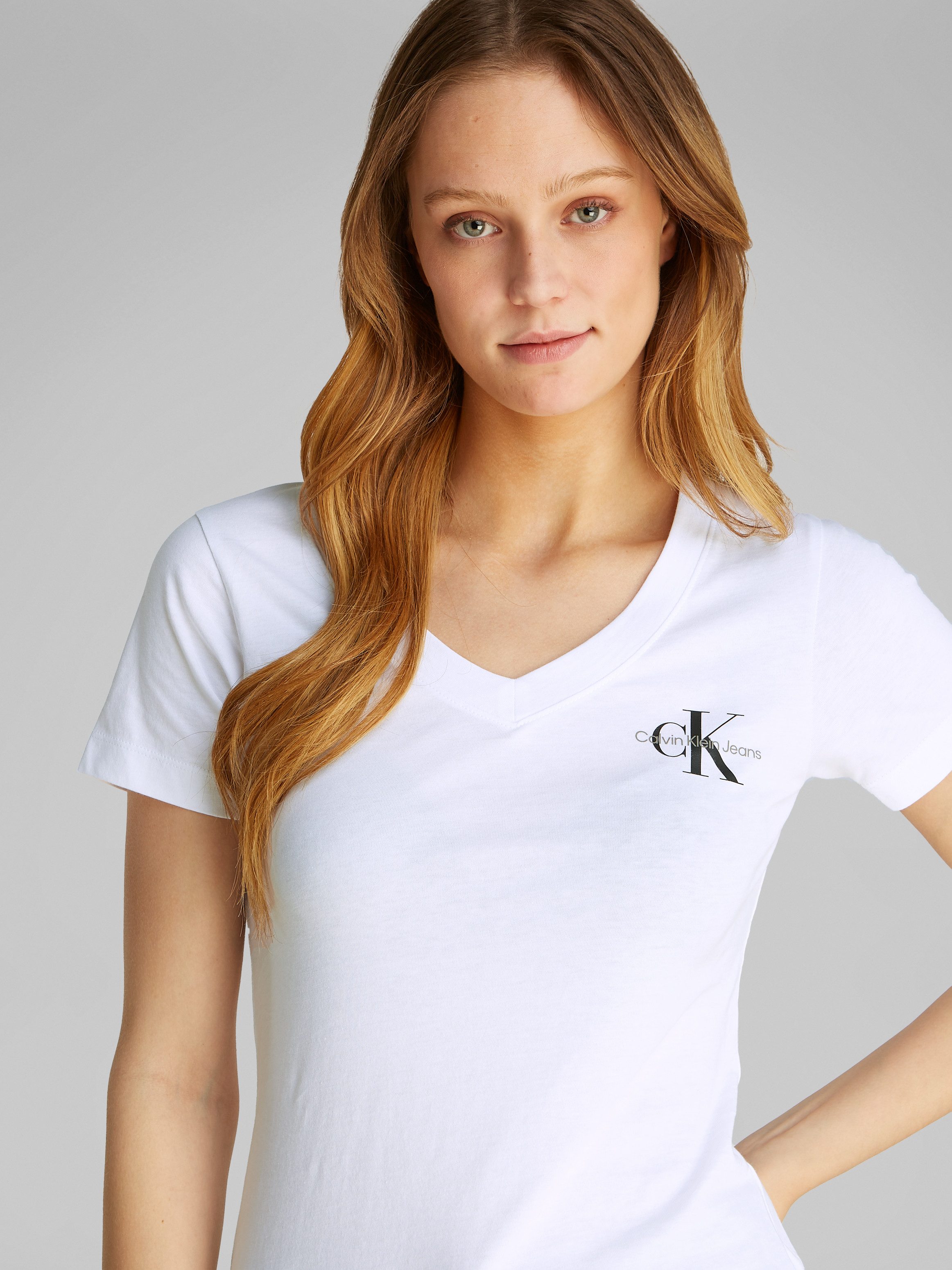 Calvin Klein T-shirt 2-PACK MONOLOGO V-NECK TEE (Set van 2)