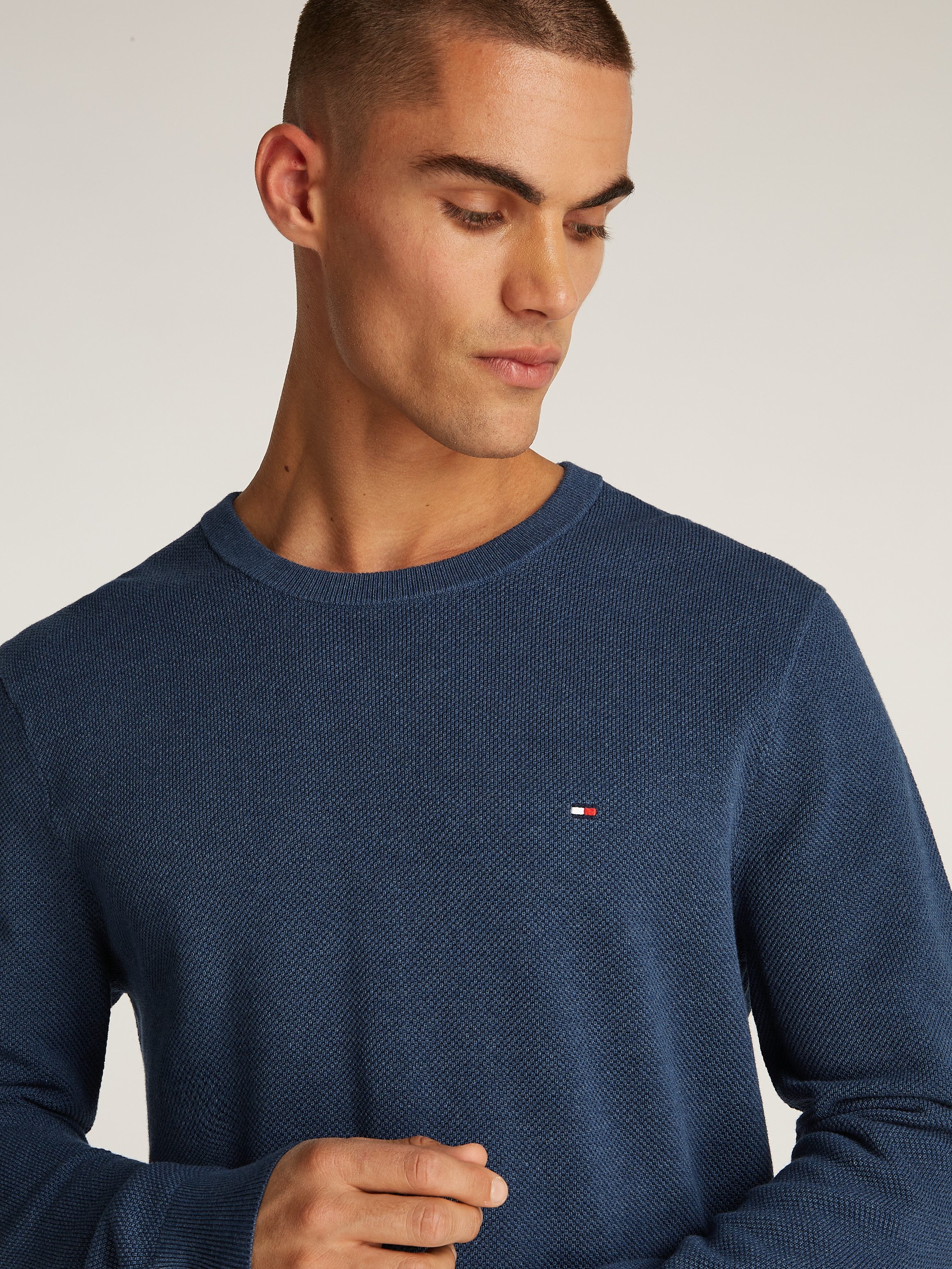 Tommy Hilfiger Trui met ronde hals ESSENTIAL STRUCTURE CREW NECK