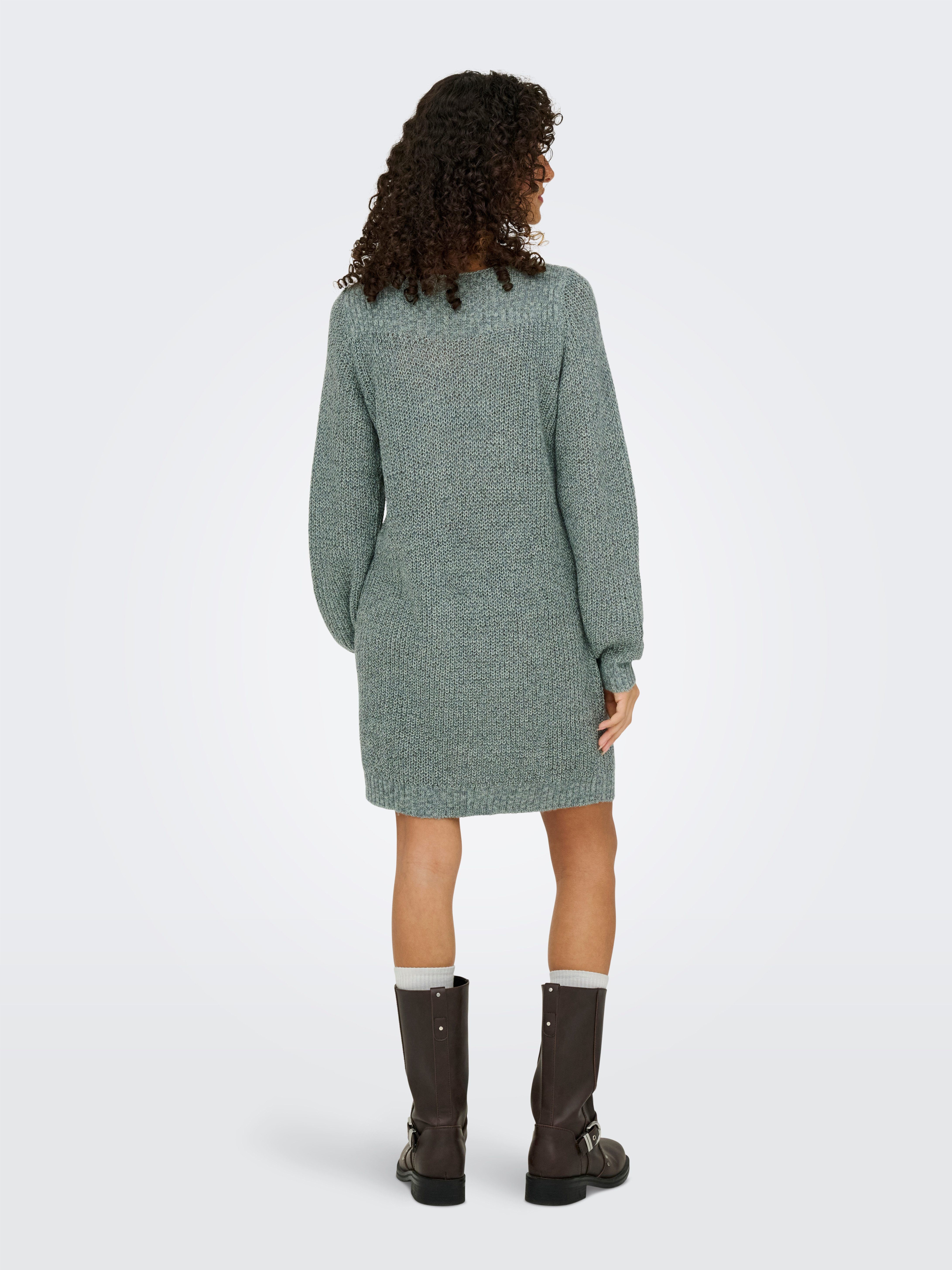 JDY Mini-jurk JDYWHITNEY MEGAN L/S BOAT DRESS KNT NOOS