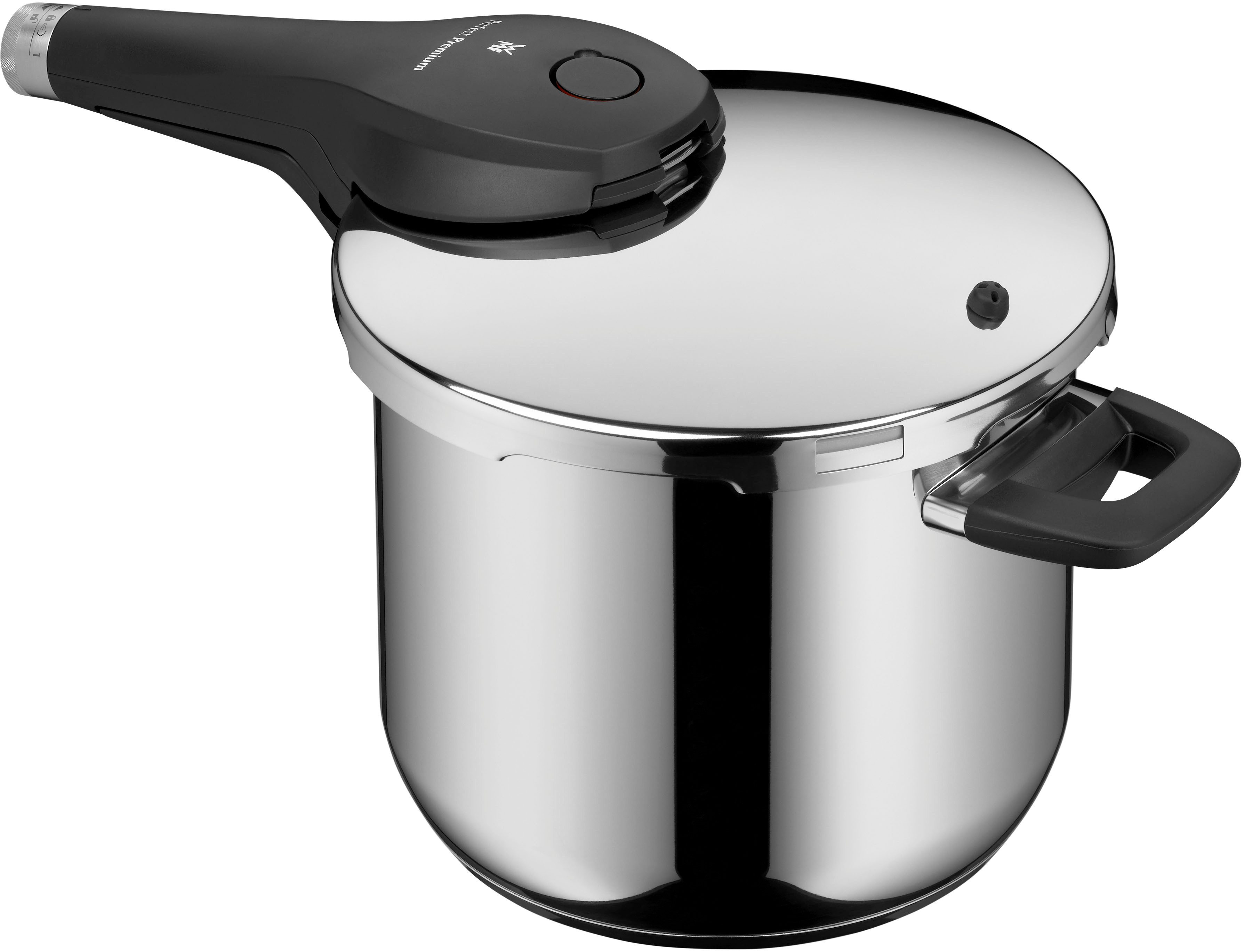WMF Snelkookpan Perfect Premium, 6,5 liter snelkookpan All-in-One bedieningsknop, kookindicator, veiligheidssysteem