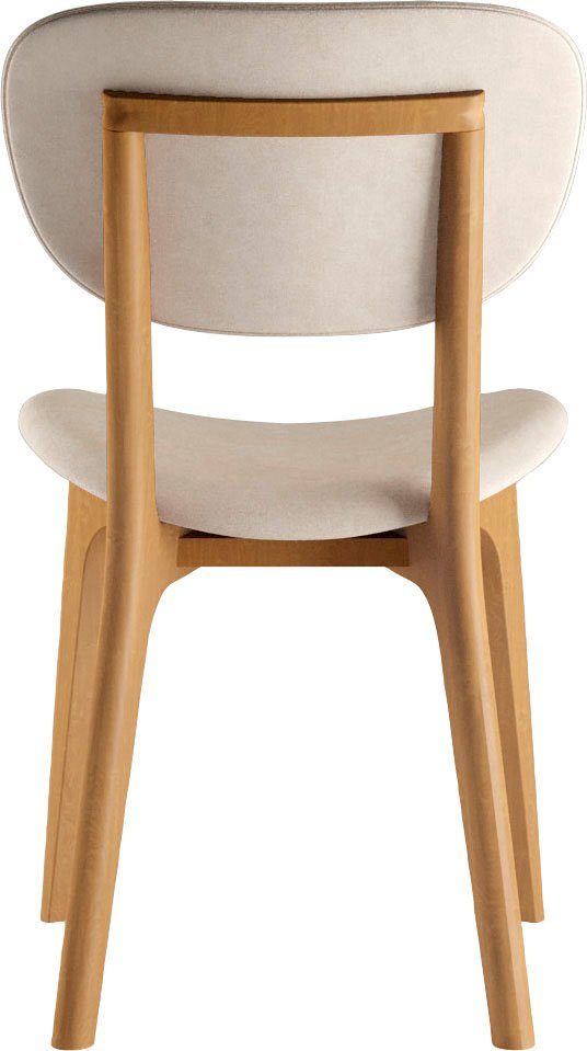 INOSIGN Stoel COZY Made in Italy Frame in beuken, kersen- of notenhout, massief hout, designstoel (set, 2 stuks)