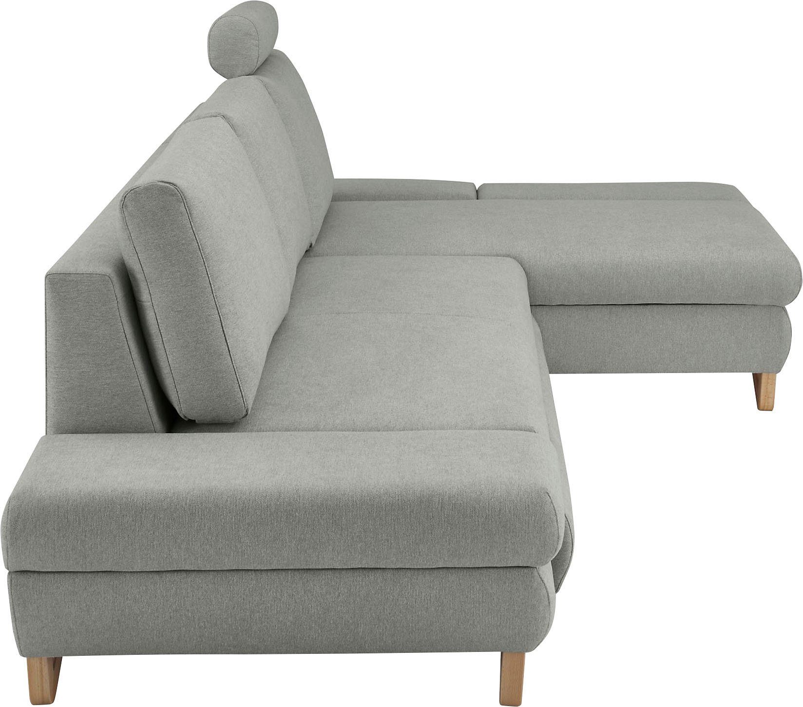 INOSIGN Slaapbank City/Giron comfortabele slaapbank (ligoppervlak 245 x 138 cm) en bedlade