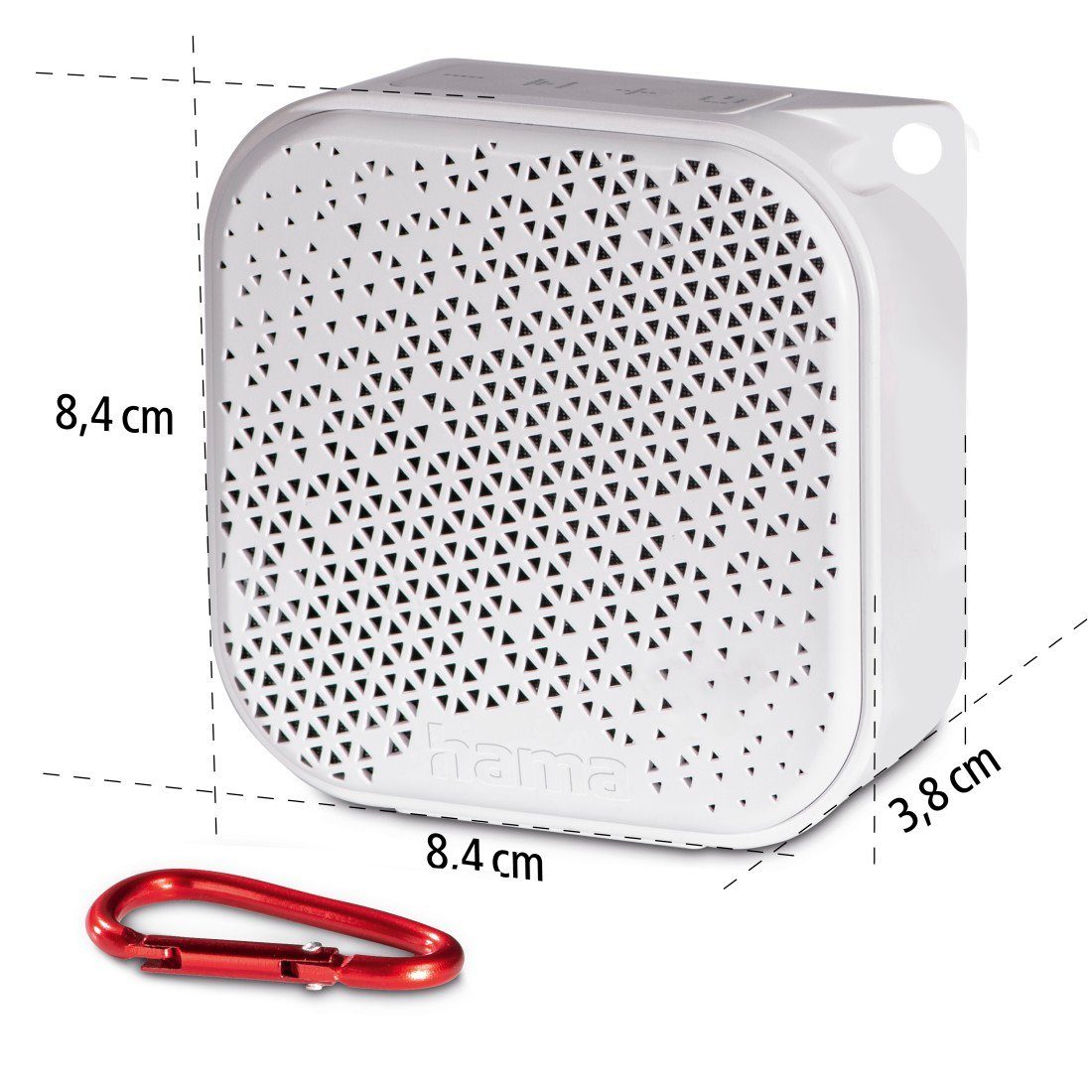Hama Bluetooth luidspreker Mini Bluetooth luidspreker (waterdicht IP67, 3,5W, mobiel, karabijnhaak)