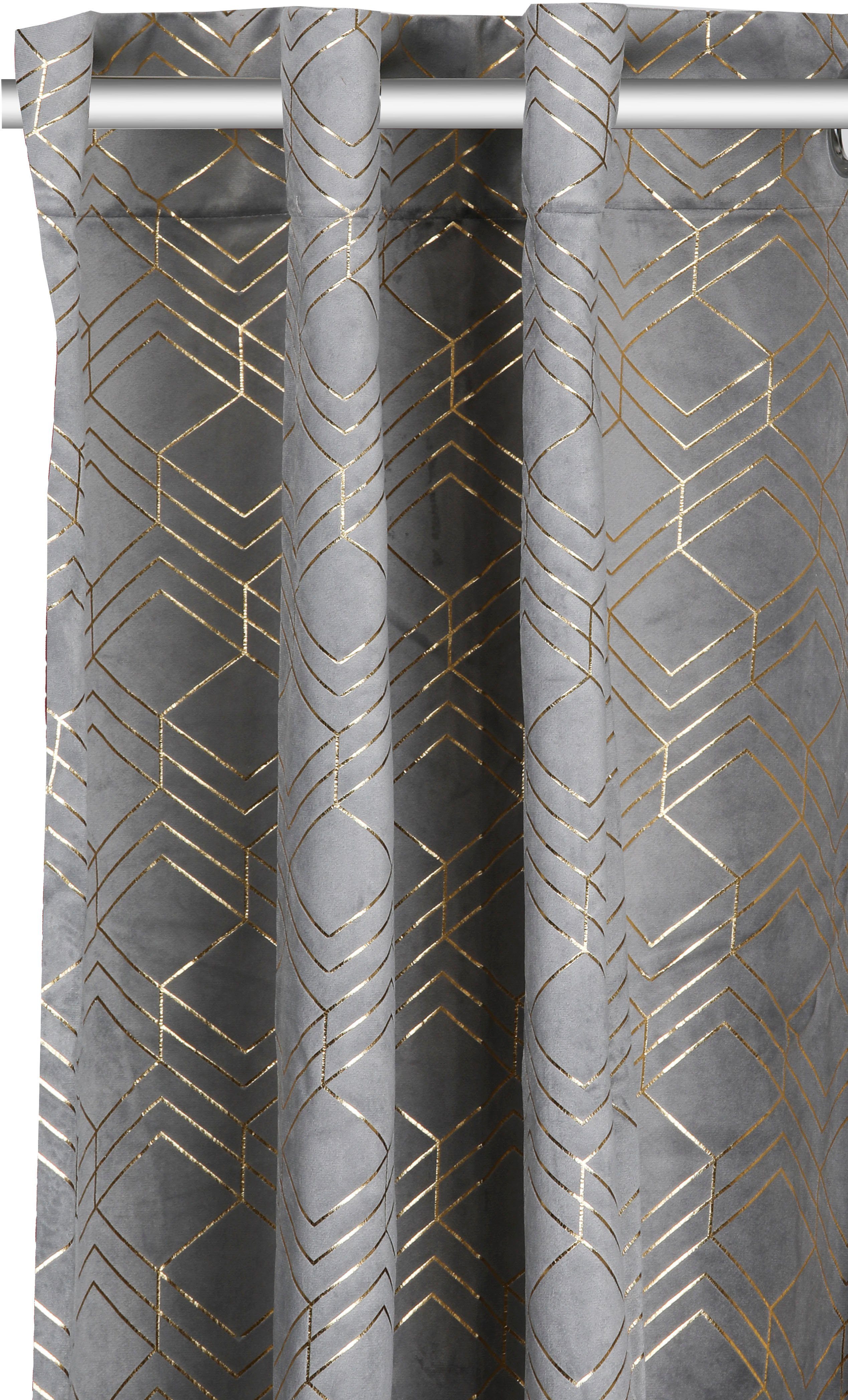 my home Gordijn Velvet Foil (2 stuks)