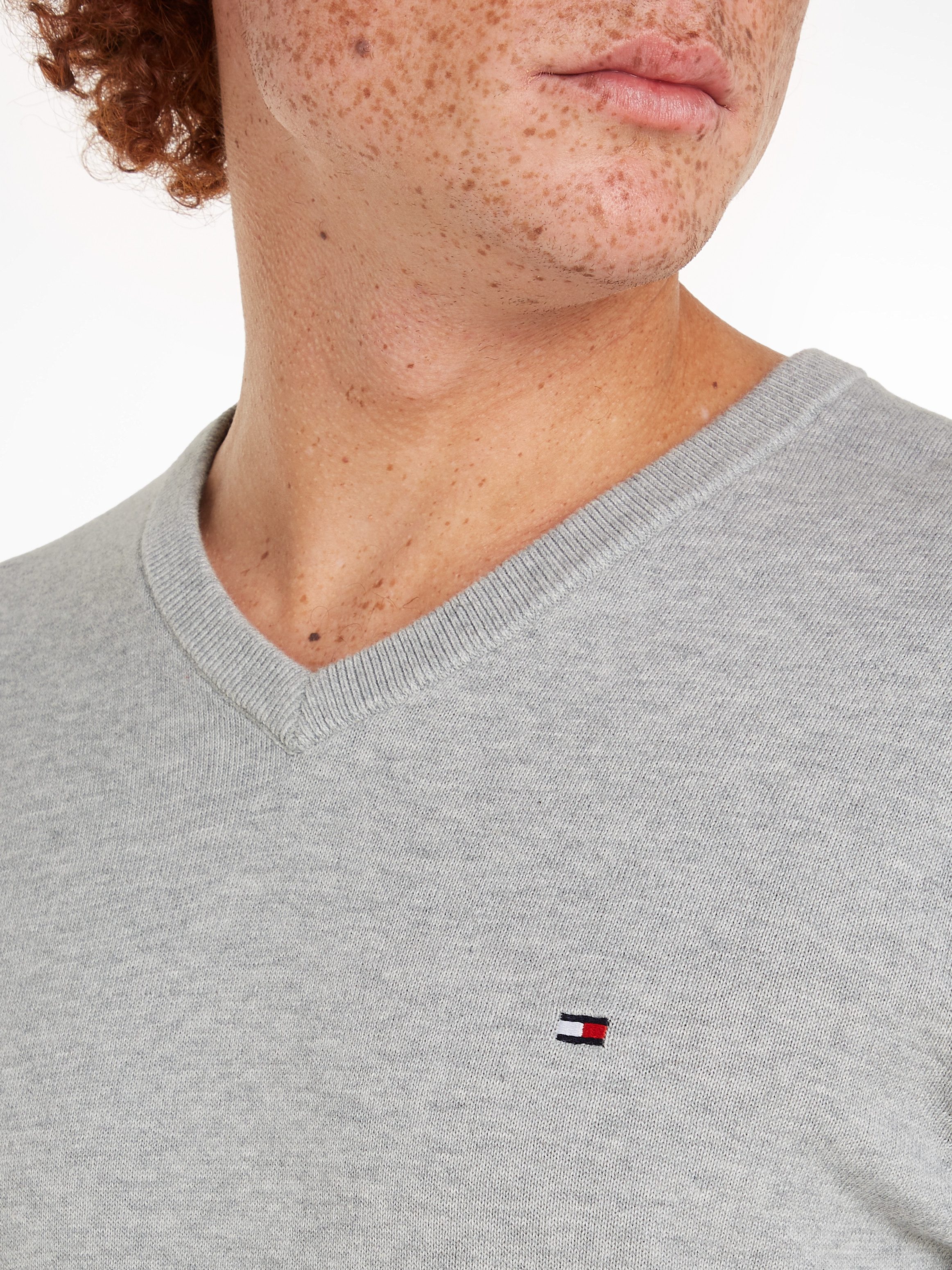 Tommy Hilfiger Gebreide trui ESSENTIAL COTTON V NECK