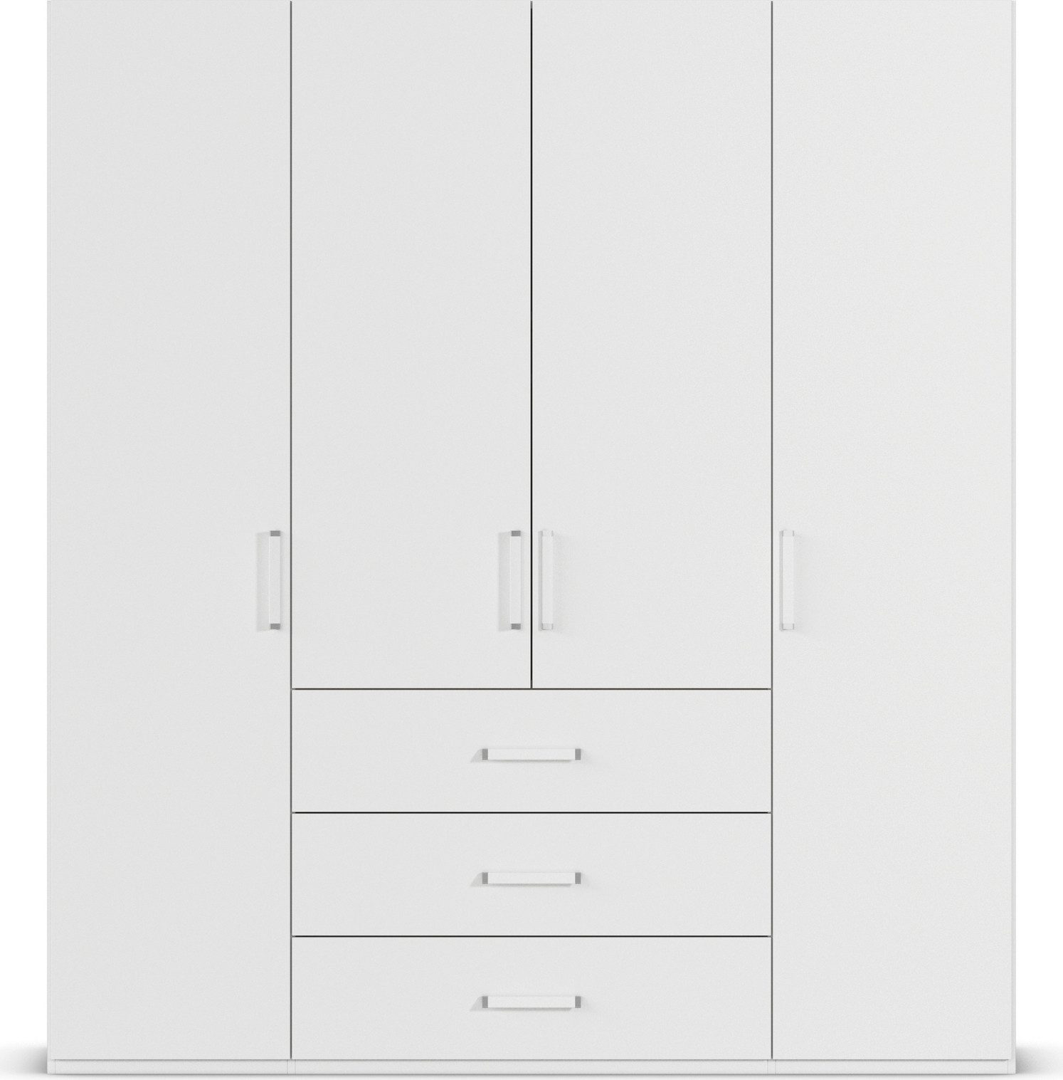rauch Draaideurkast Kledingkast Kast Garderobe Slaapkamerkast EVELYN in elegante stijl met lades 3 breedtes en 2 hoogtes made in germany