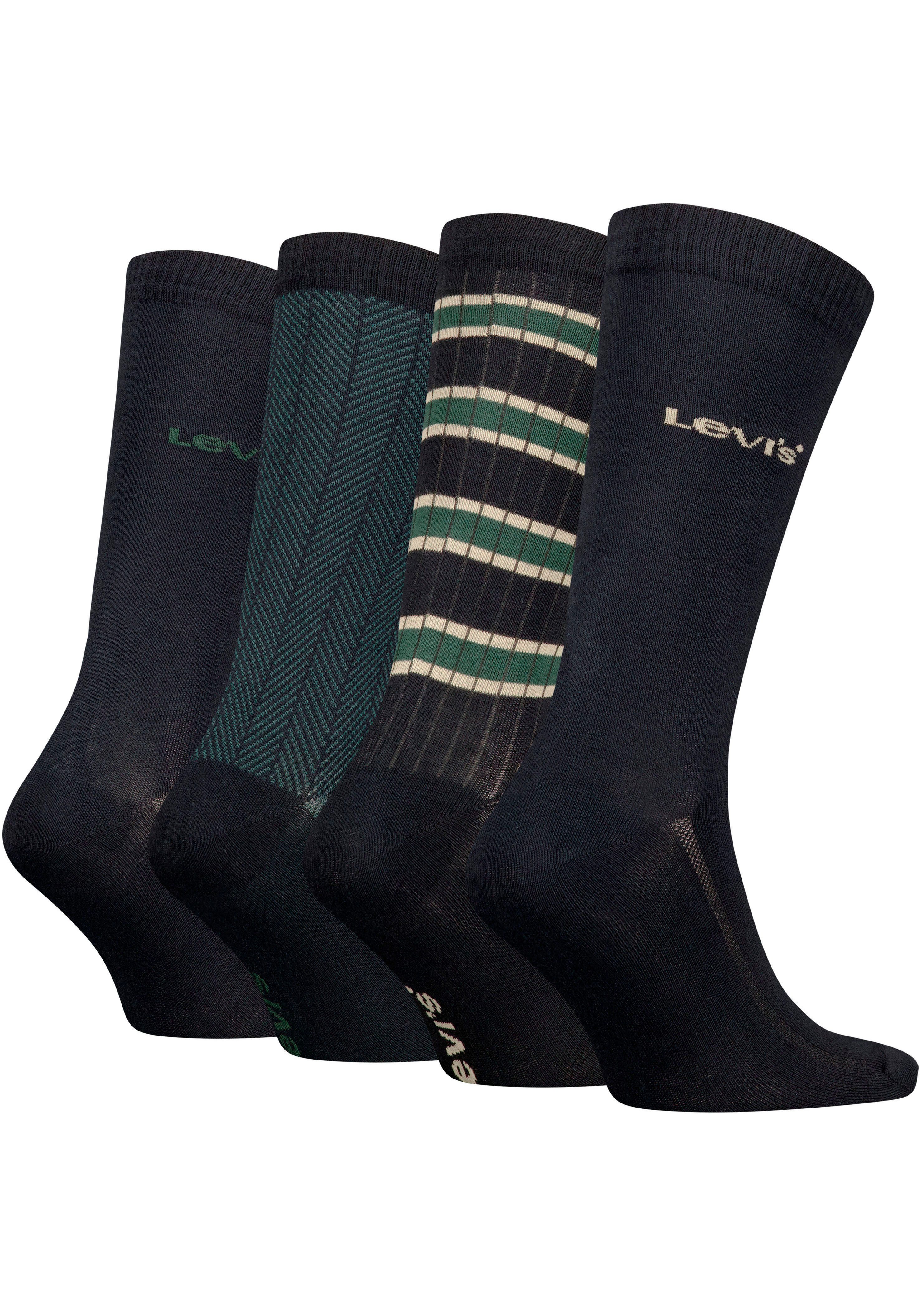 Levi's® Sokken met opvallend patroon (4 paar)