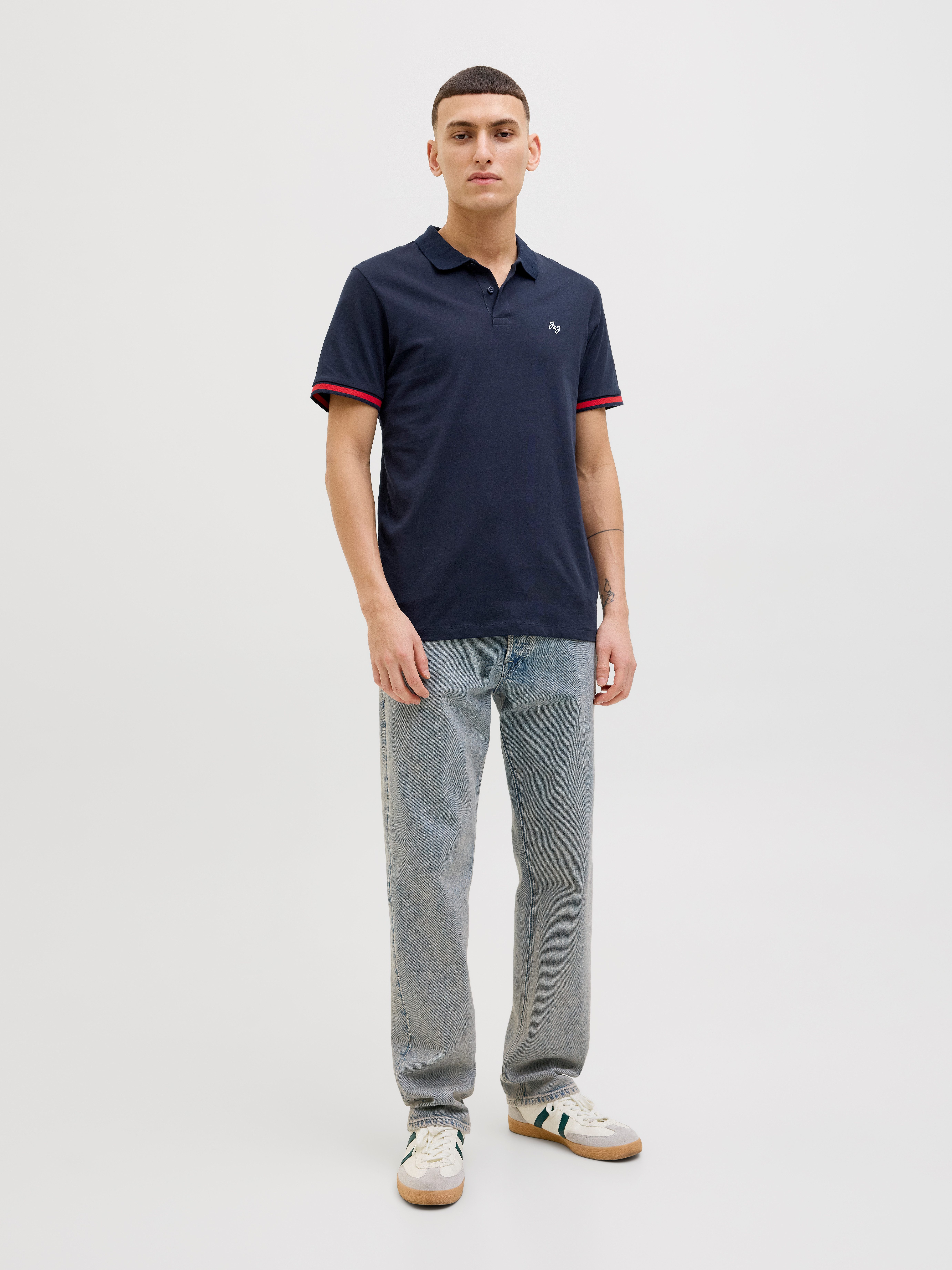Jack & Jones Poloshirt JJEJERSEY LOGO POLO SS SN