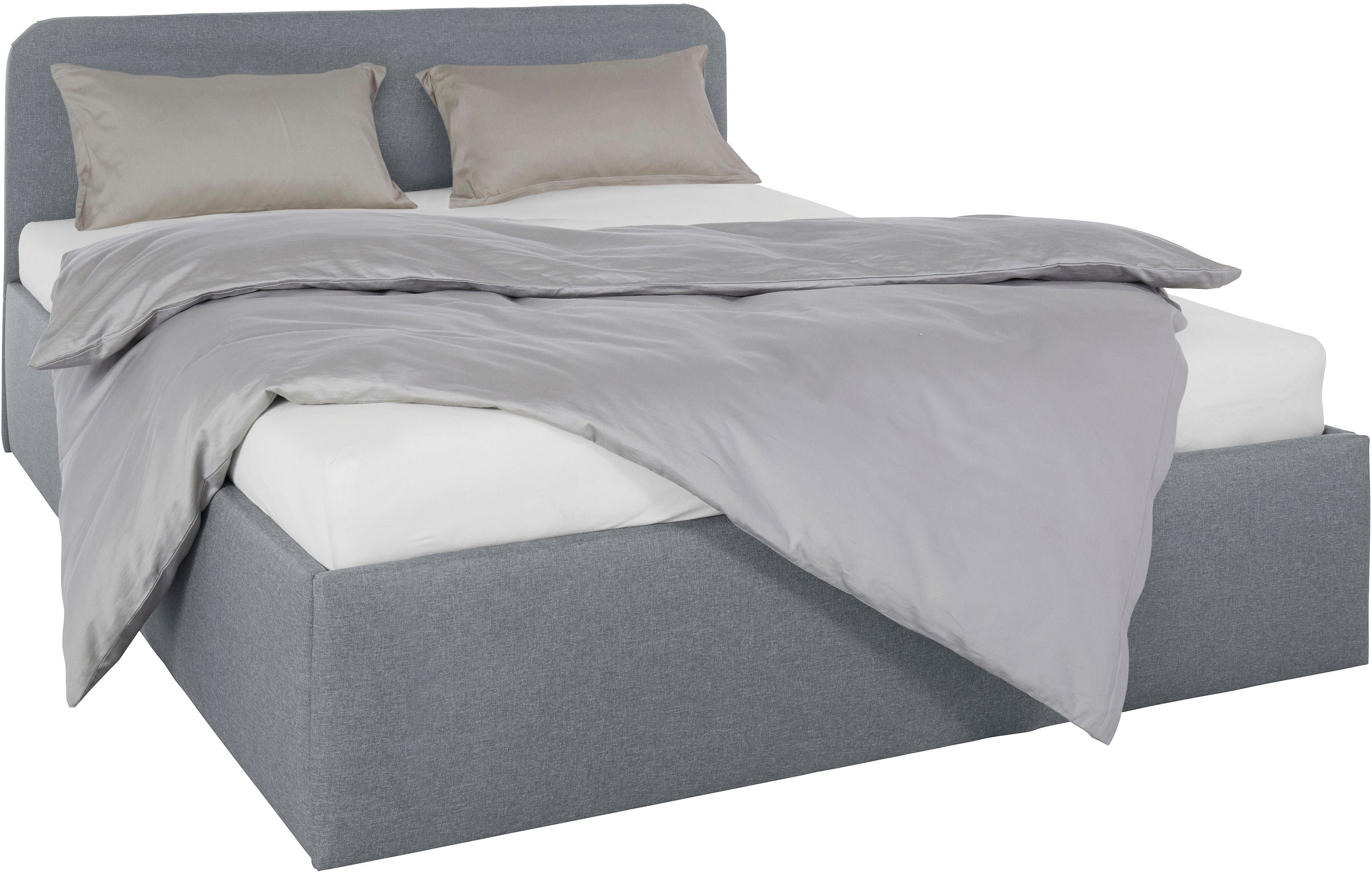 Westfalia Polsterbetten Gestoffeerd bed Rostock ook verkrijgbaar met extra opbergruimte en verstelbare hoofdsteunen