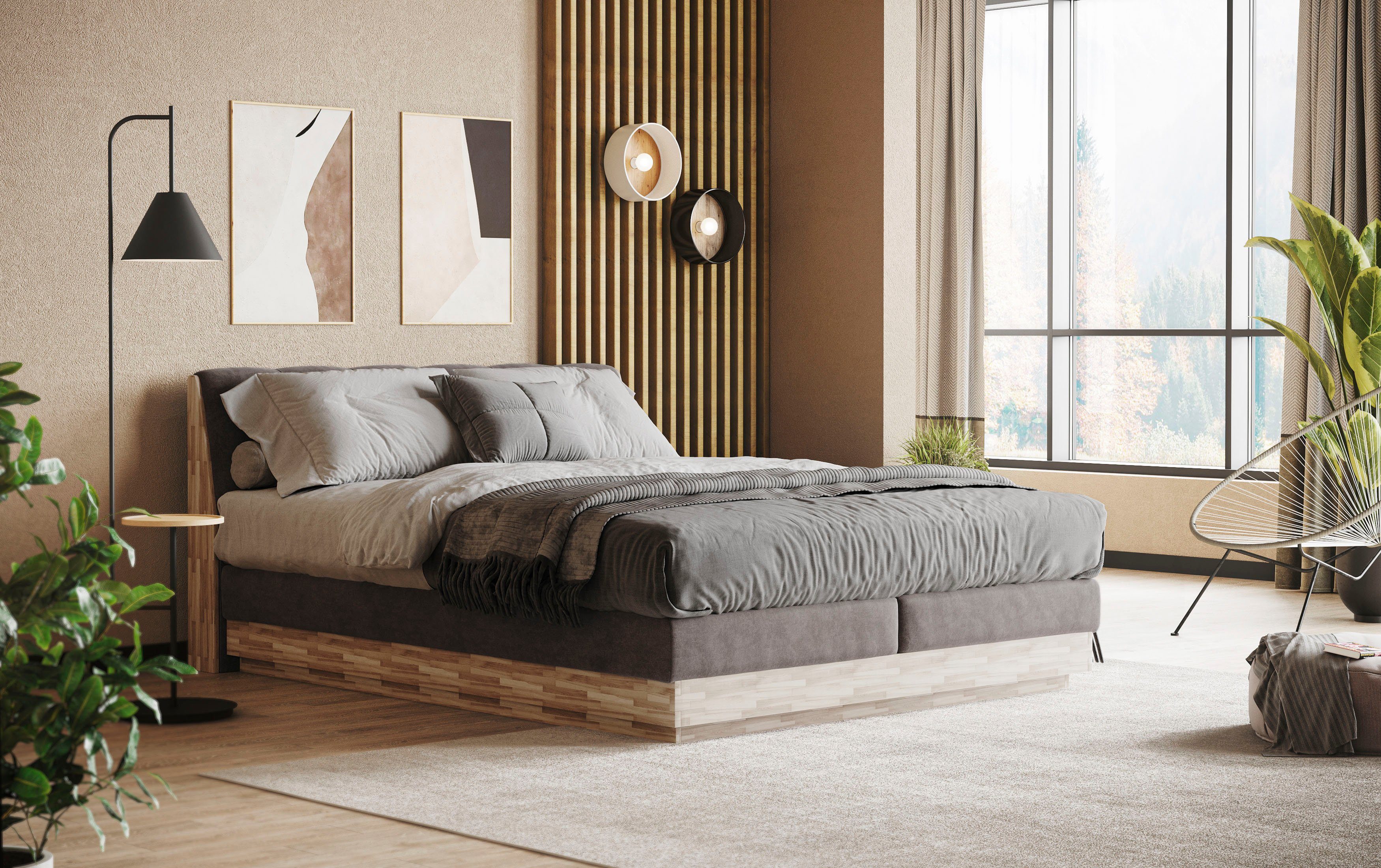 Home affaire Boxspring Naome Boxspring bed, inclusief matrastopper