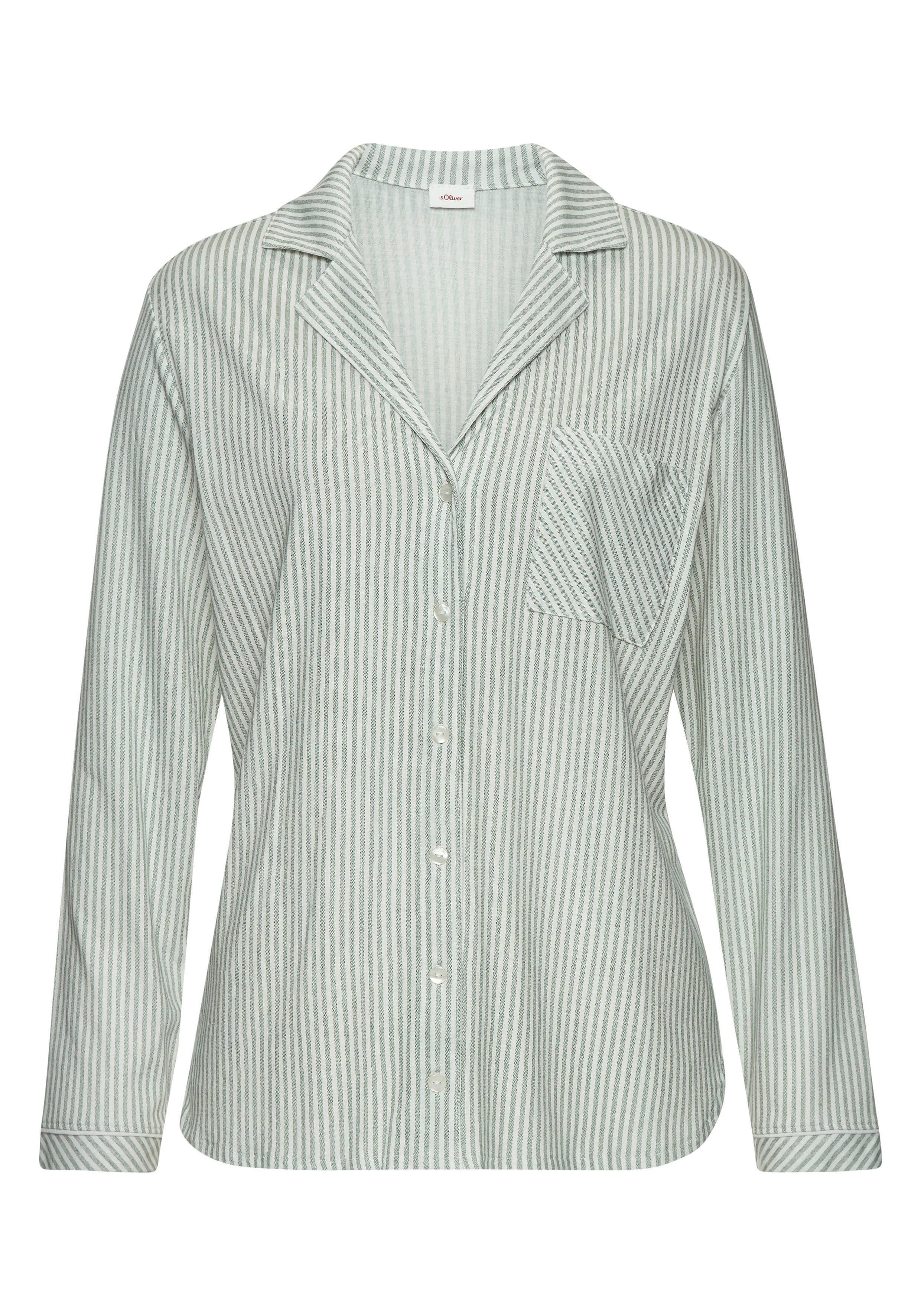 s.Oliver RED LABEL Beachwear Pyjama top in gestreept ontwerp