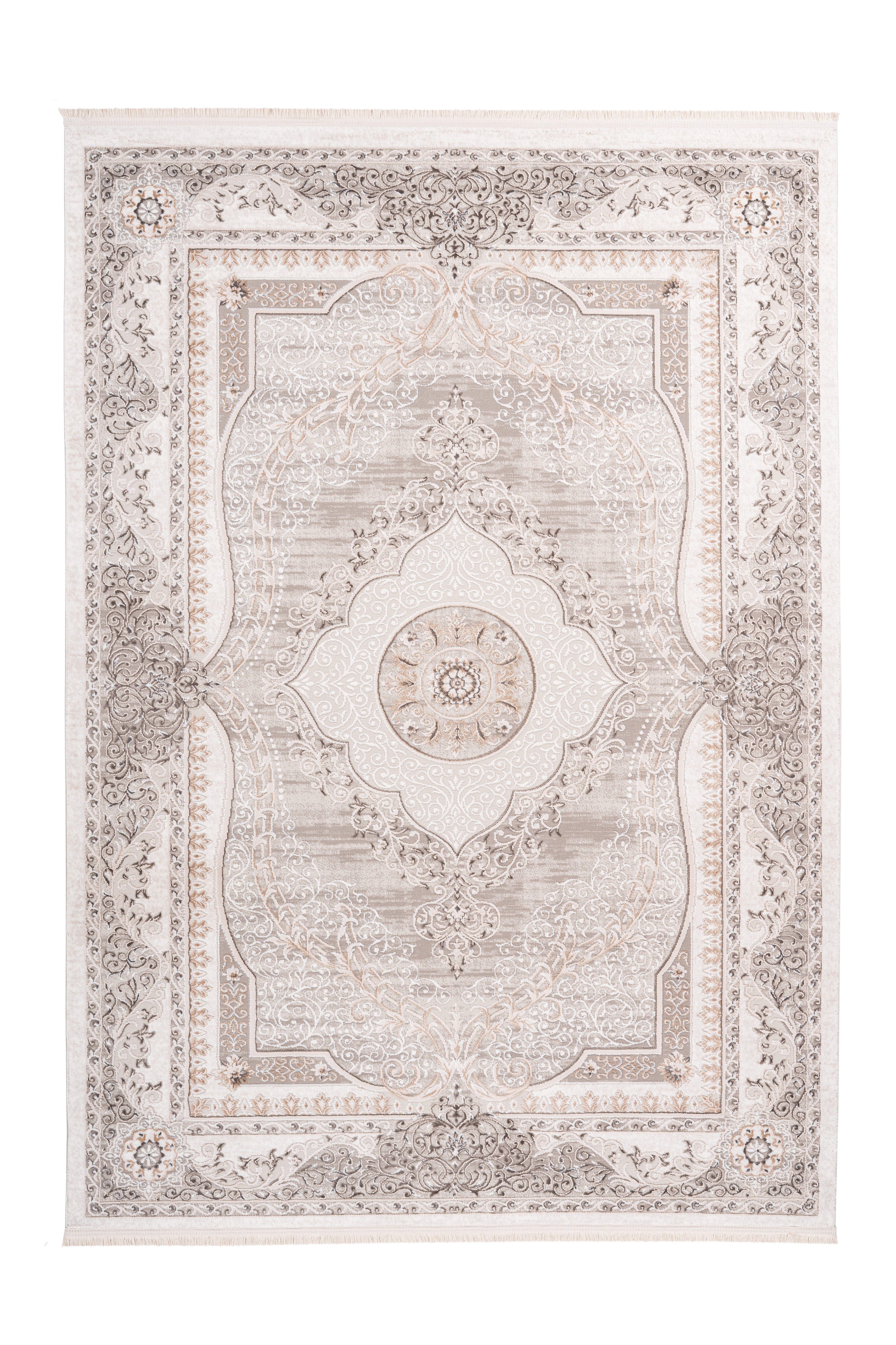 me gusta Vloerkleed Akropolis 525 vlakke tapijt met katoen achterkant, aantrekkelijke vintage-look moderne vloerkleden maat 120 cm x 180 cm x 12 mm