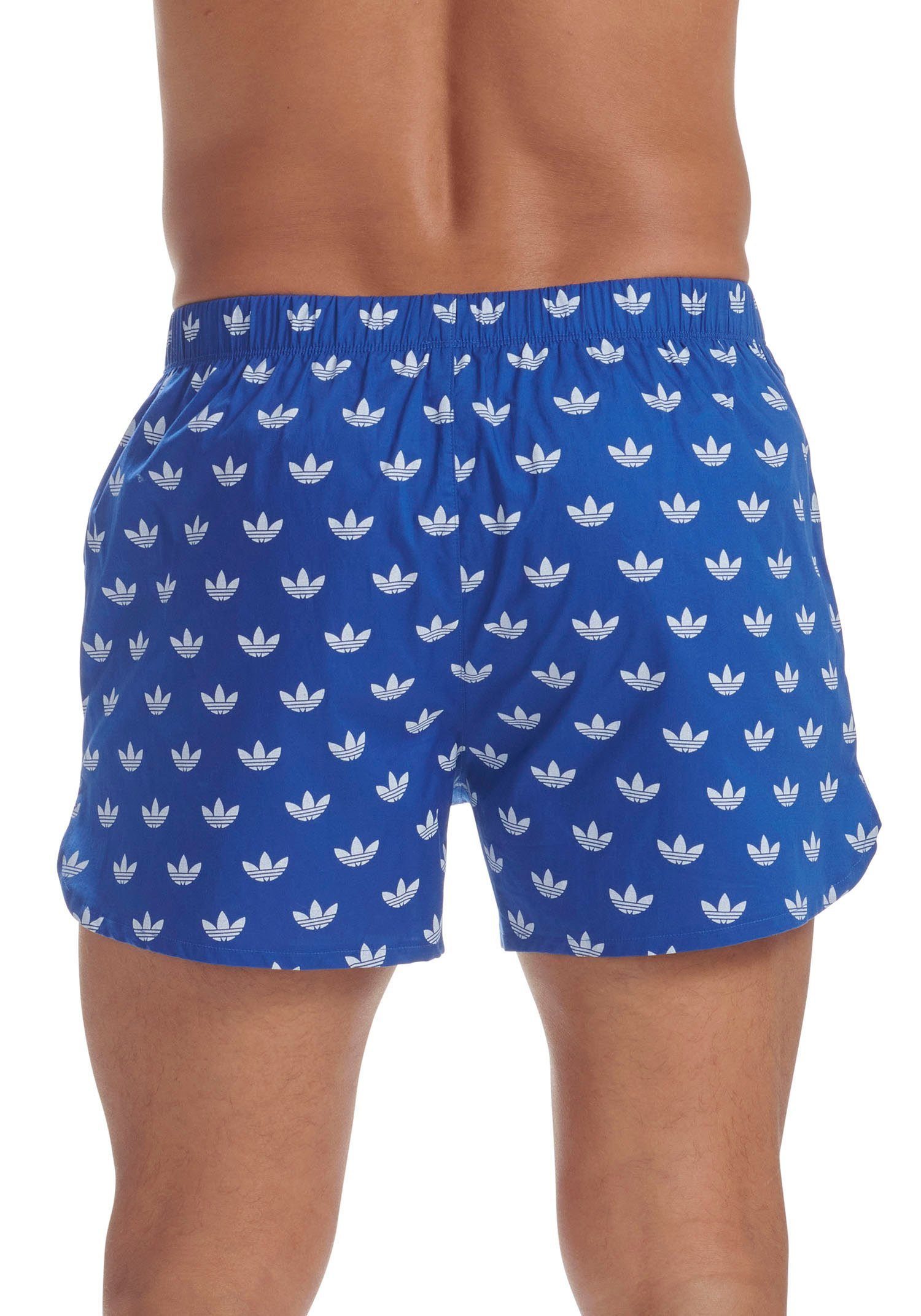 adidas Originals Geweven boxershort Comfort Cotton met all-over logoprint (Set van 2)