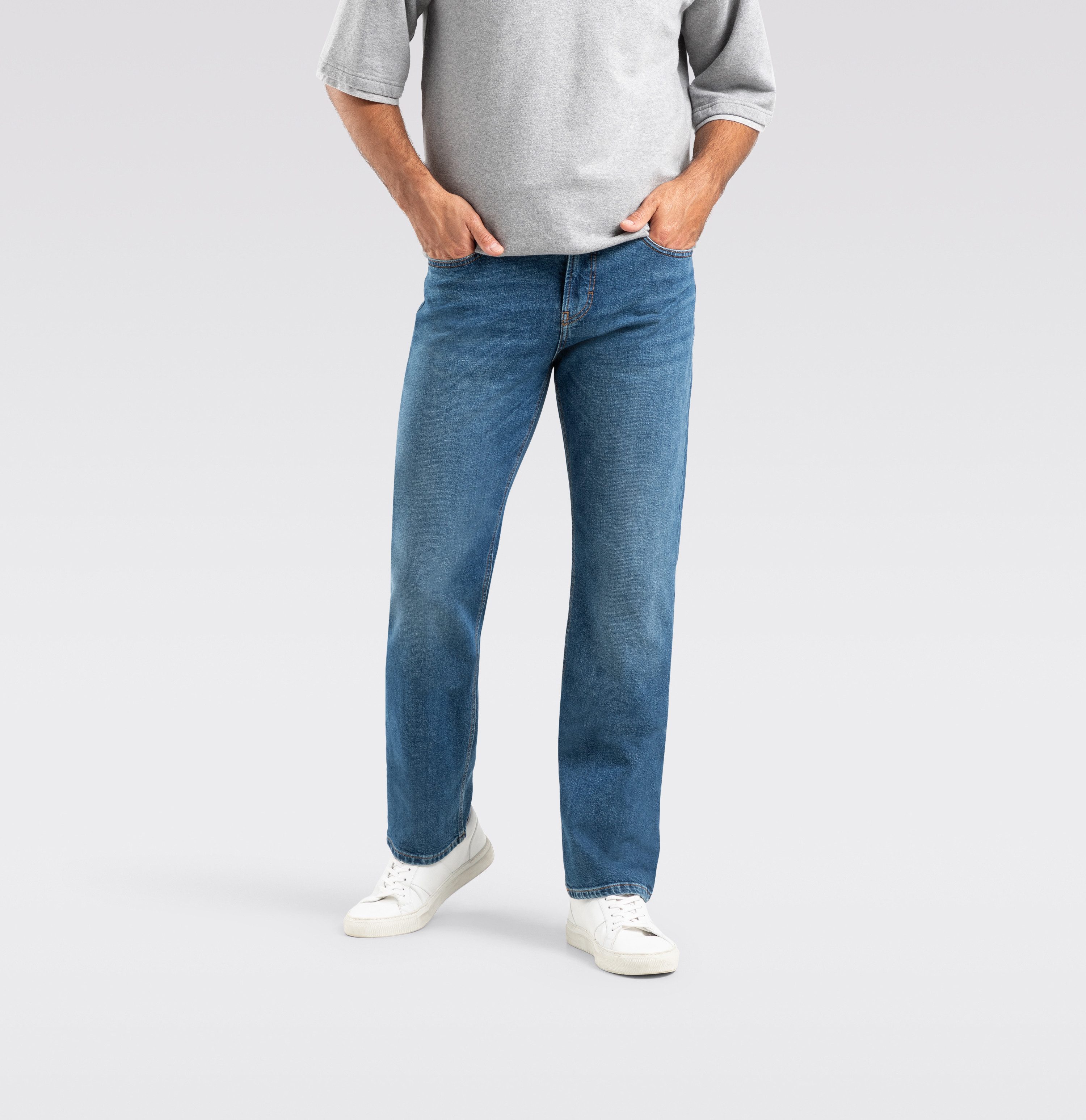 MAC Regular fit jeans Rick in five-pocketsstijl heren heren spijkerbroek maat 38 blauw