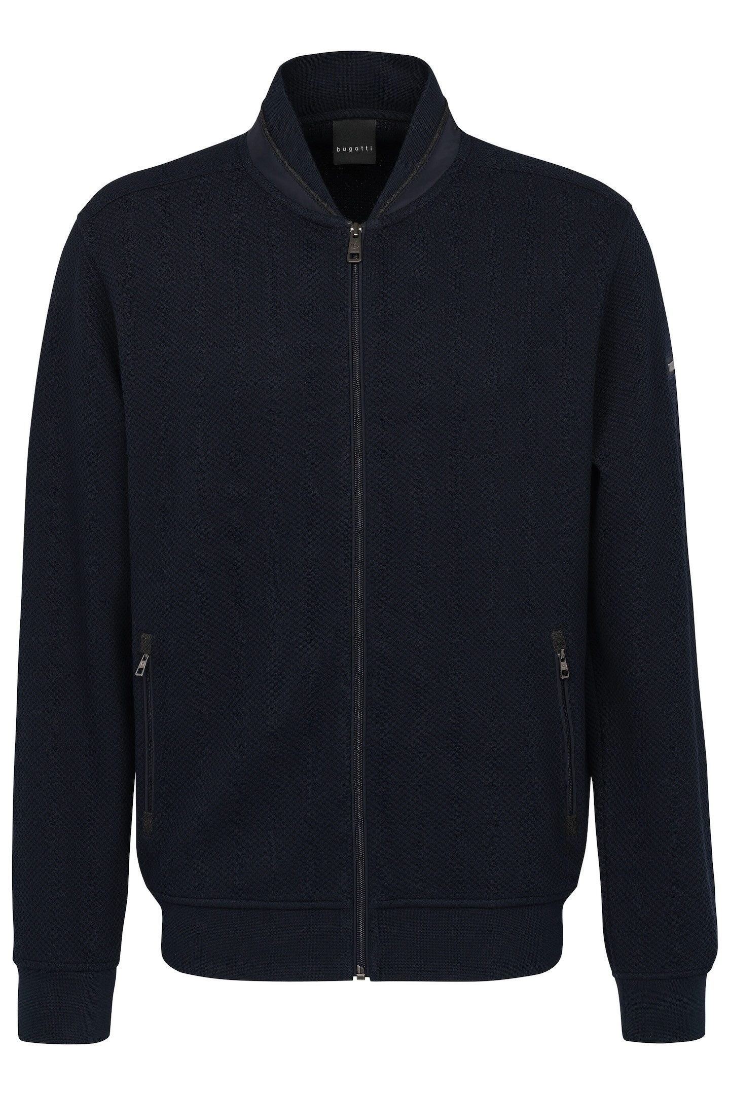 Bugatti Sweatvest met collegkraag