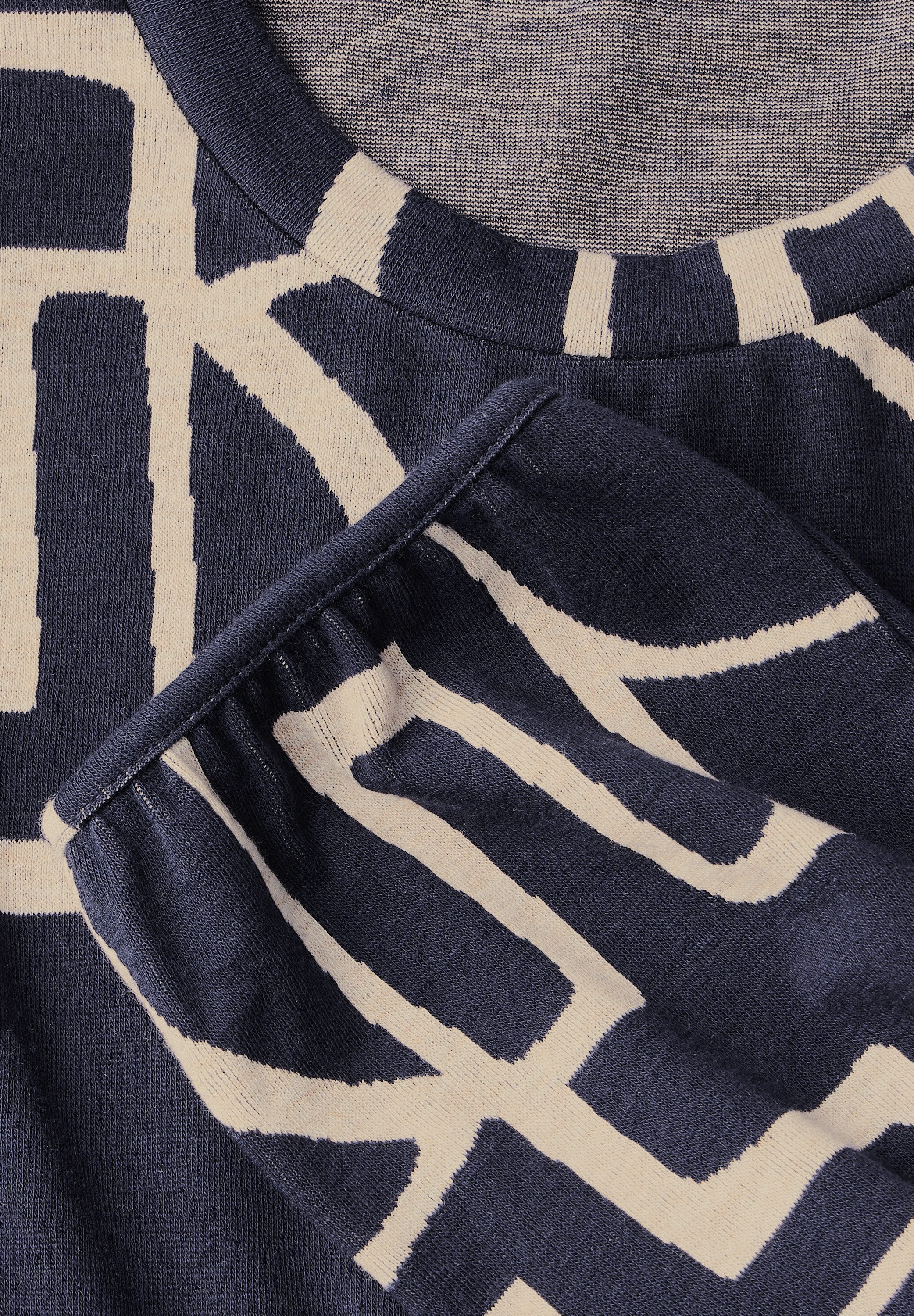 STREET ONE Trui met ronde hals met print all-over