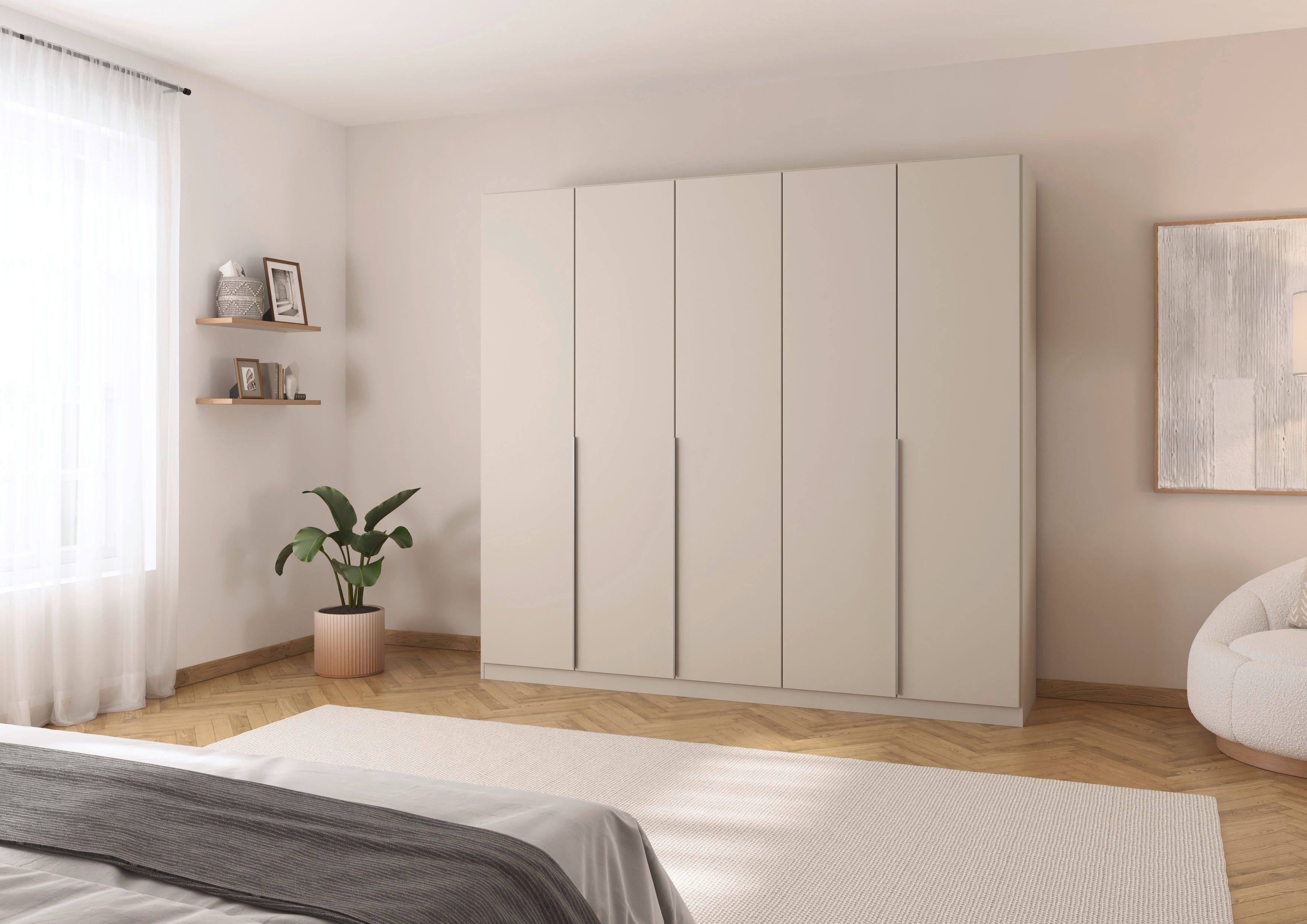 rauch Draaideurkast Kleiderschrank Schrank Garderobe AGORDO TOPSELLER Schlafzimmer doordachte binnenuitrusting, in 6 breedtes en 2 hoogtes made in germany