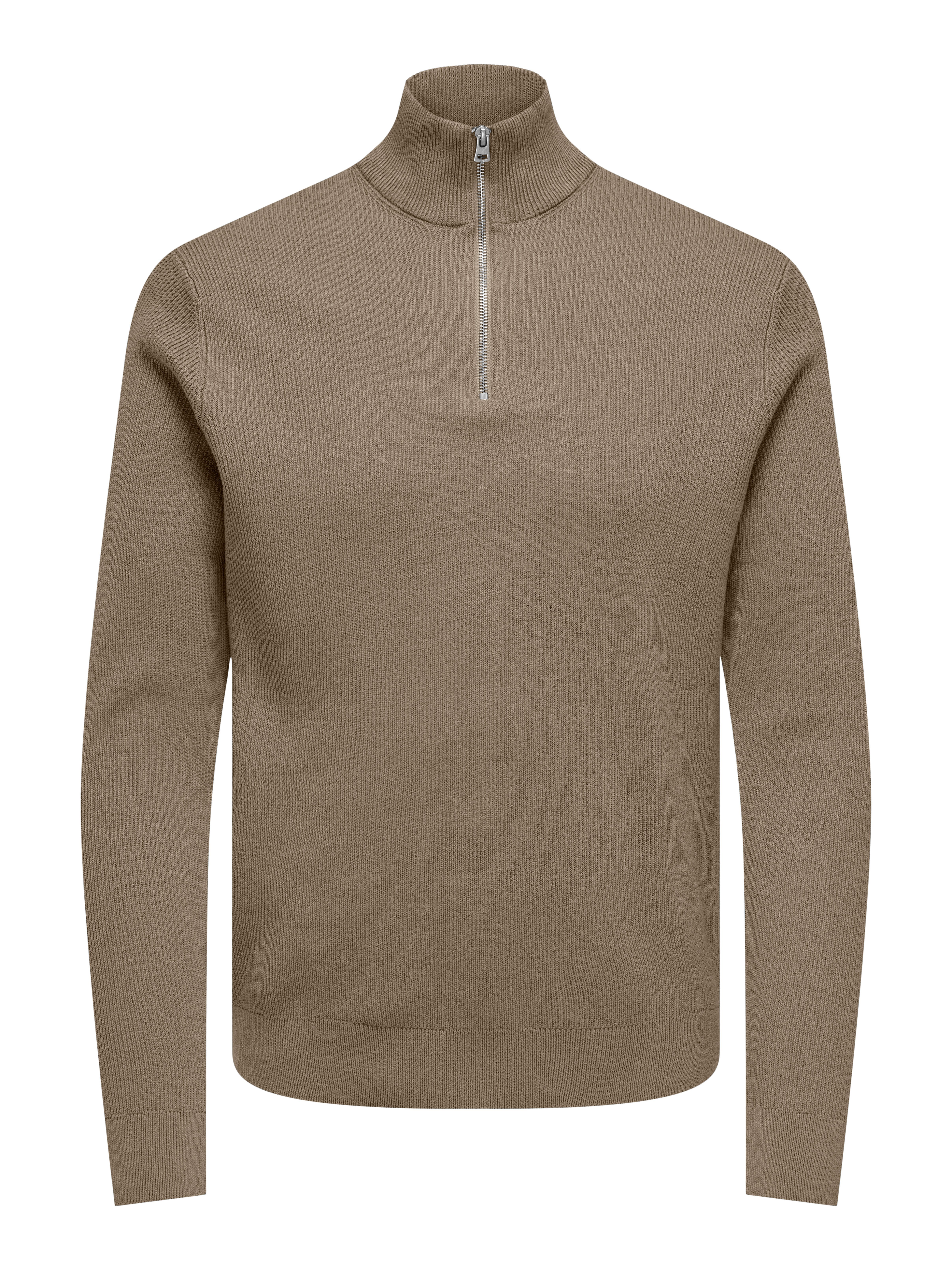 ONLY & SONS Gebreide trui ONSPHIL REG 12 STRUC HALF ZIP KNIT NOOS