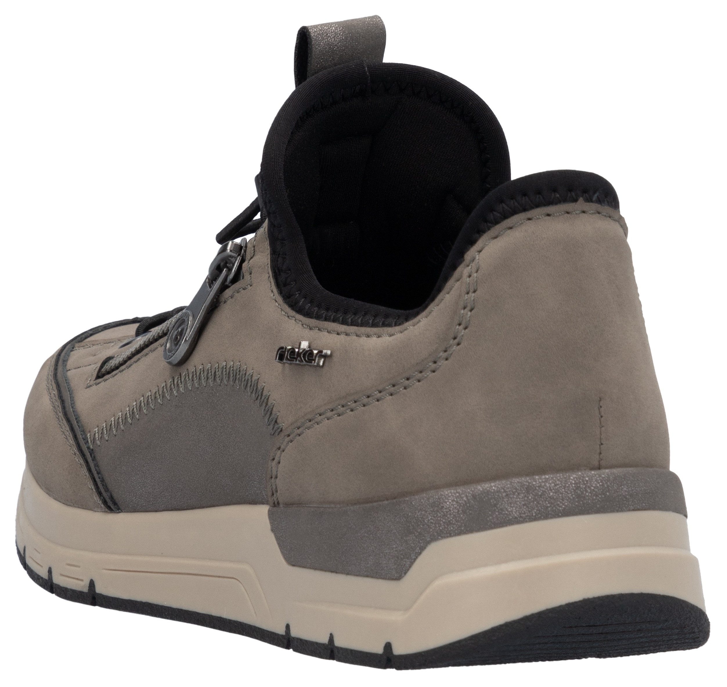 Rieker Slip-on sneakers , instapschoen, vrijetijdsschoen, lage schoen met snelle sluiting