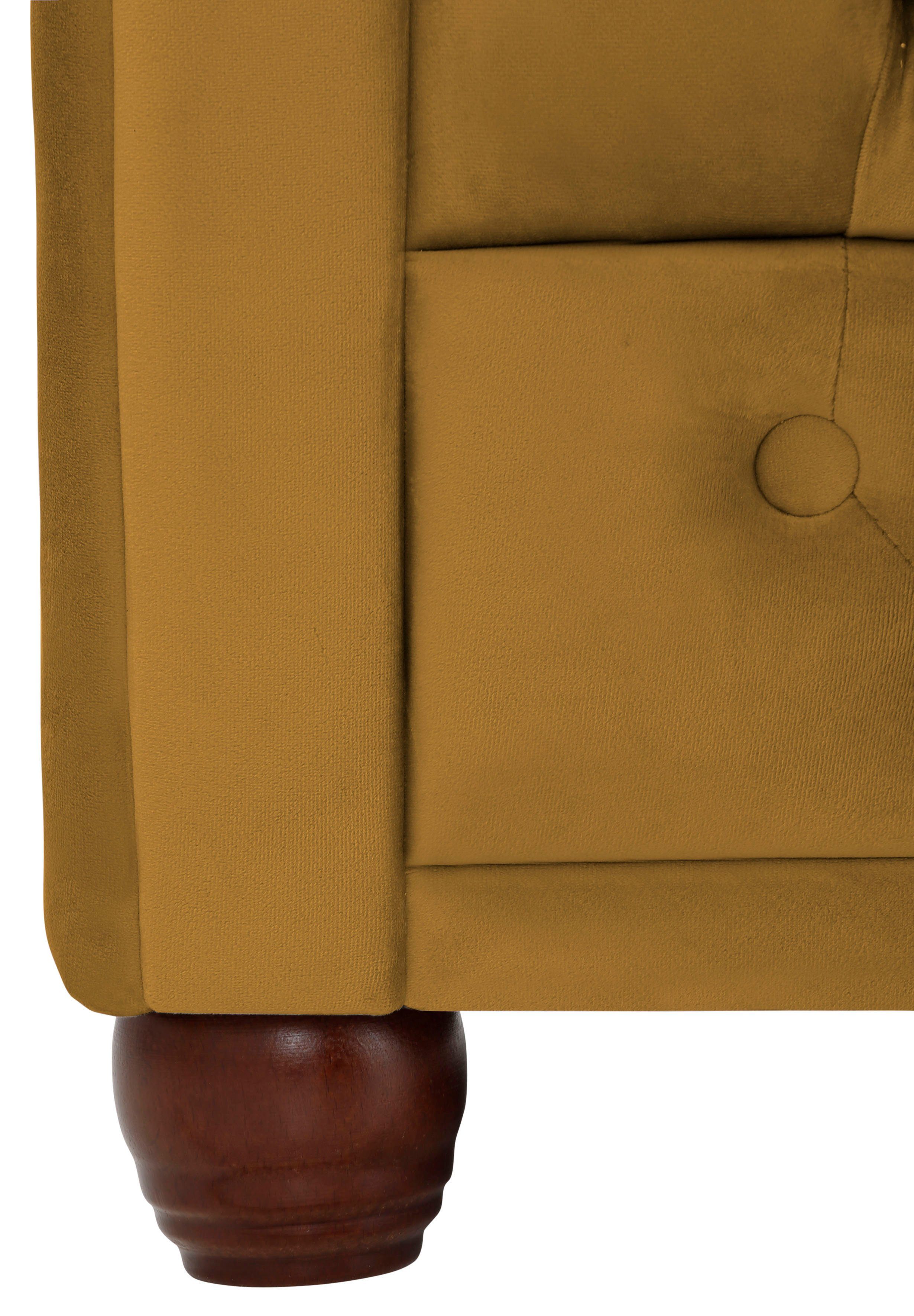 Home affaire Chesterfield-bank New Castle met hoogwaardige capitonnage in chesterfield-design, bxdxh: 203x86x72