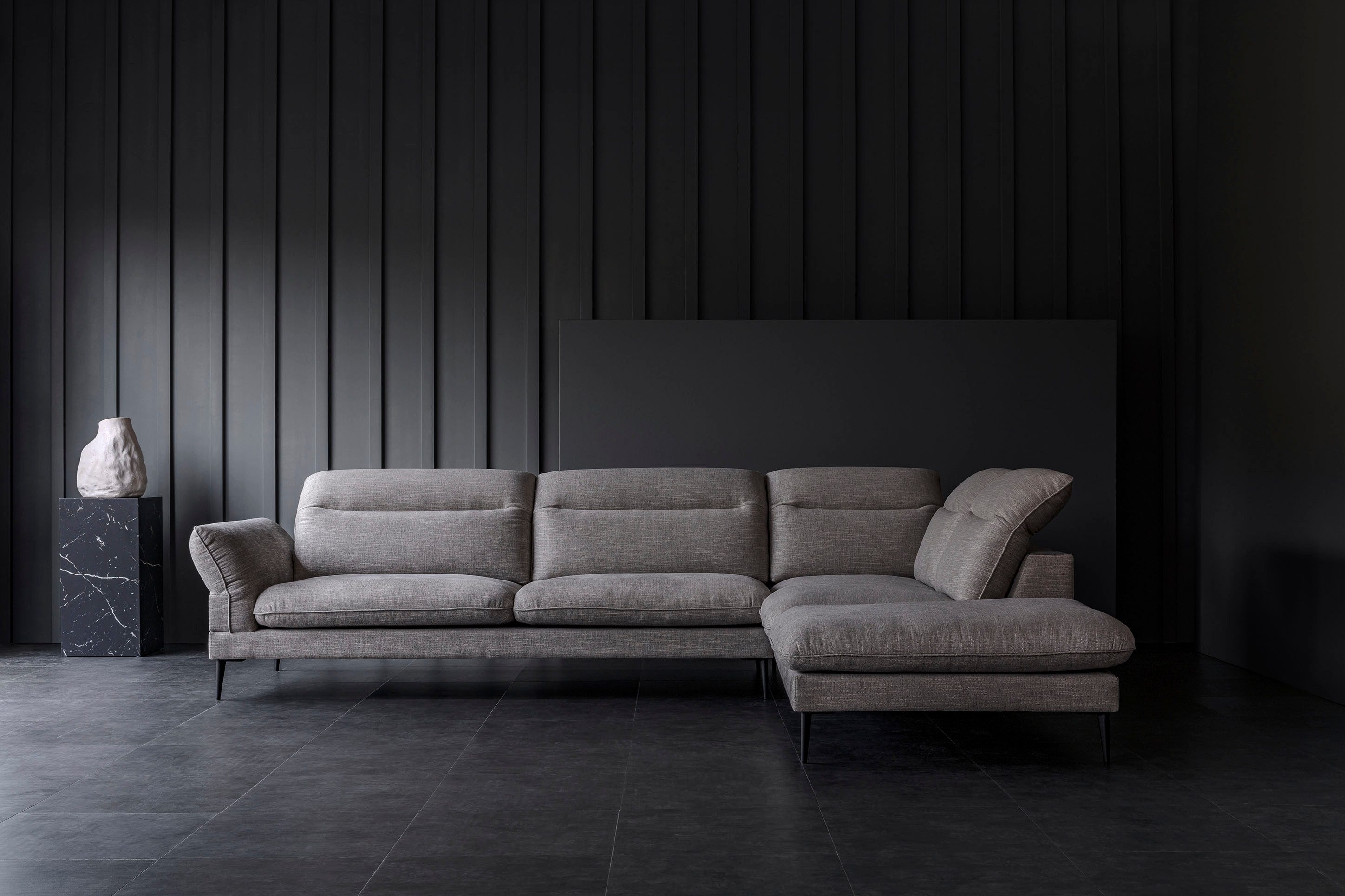 FLEXLUX Hoekbank Salino, functie-sofa met ottomane, relaxsofa, hoekbank Bank met arm- en hoofdeinde verstellingen, koudschuim & staalgolven