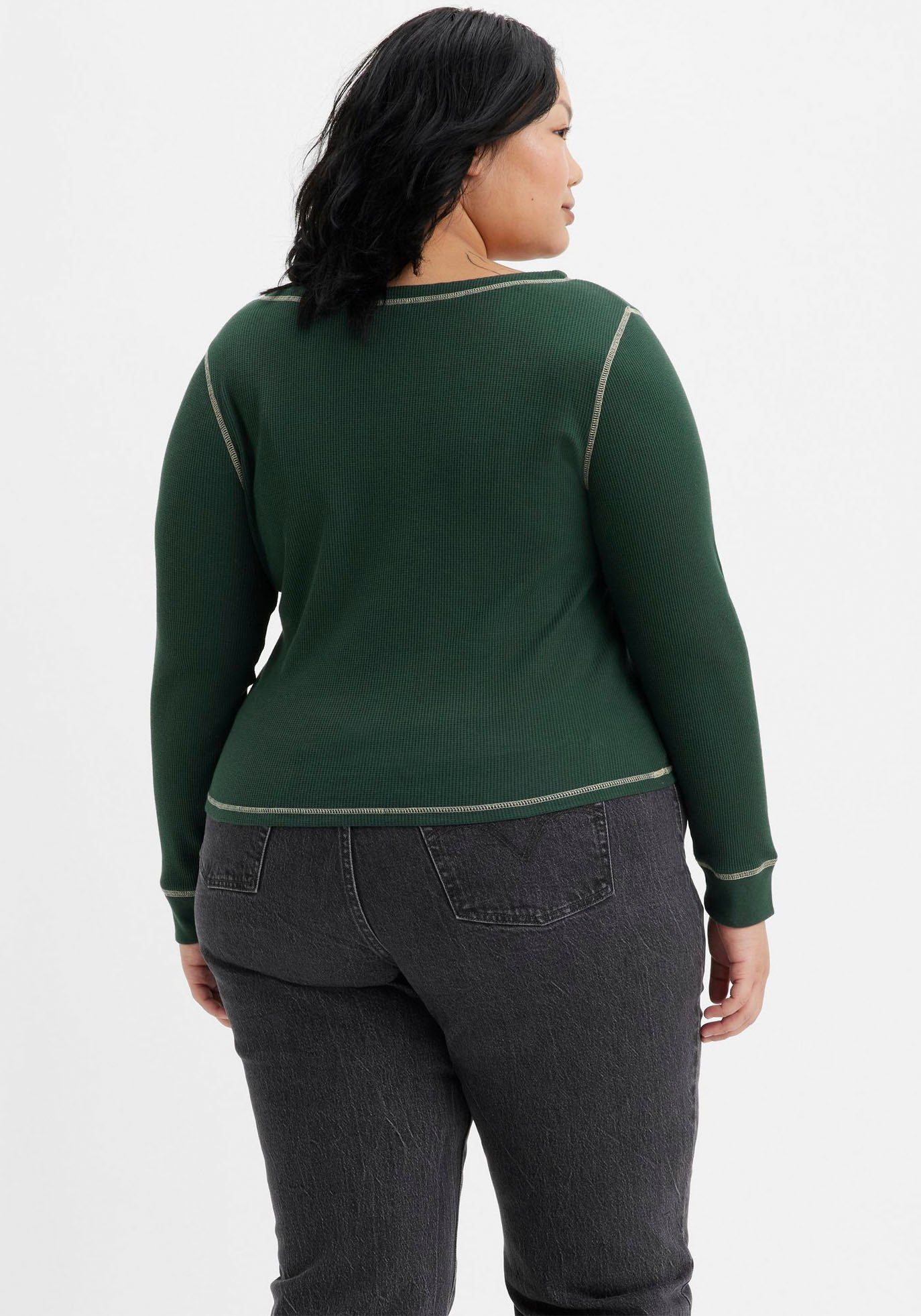 Levi's® Plus Shirt met lange mouwen SIERRA HENLEY GREENS