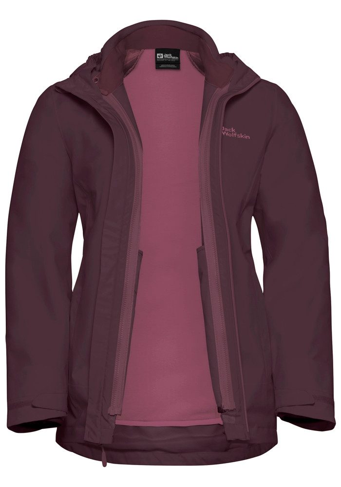 Jack Wolfskin Functioneel 3-in-1-jack MOONRISE 3IN1 JKT W (2-delig)