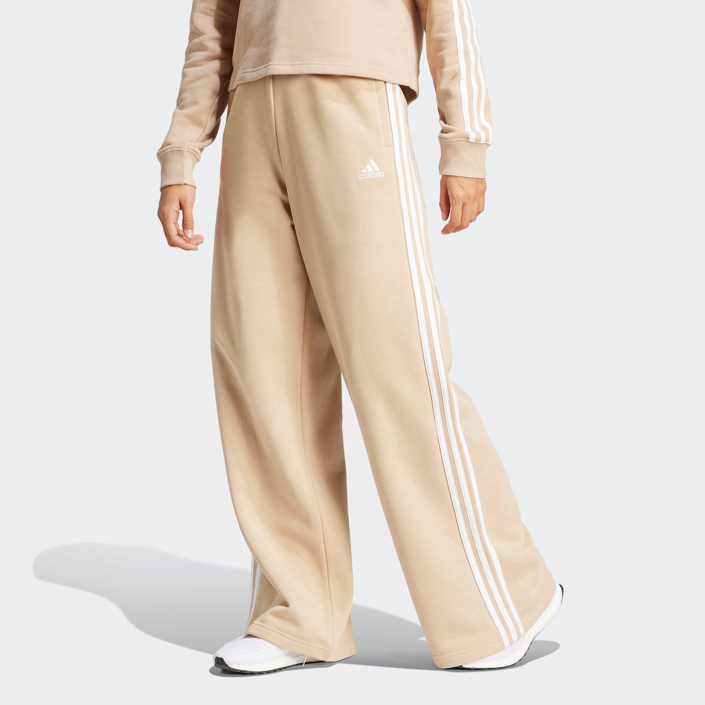 Adidas Sportswear Sportbroek ESSENTIALS 3STRIPES FRENCH TERRY WIDE BROEK (1-delig)