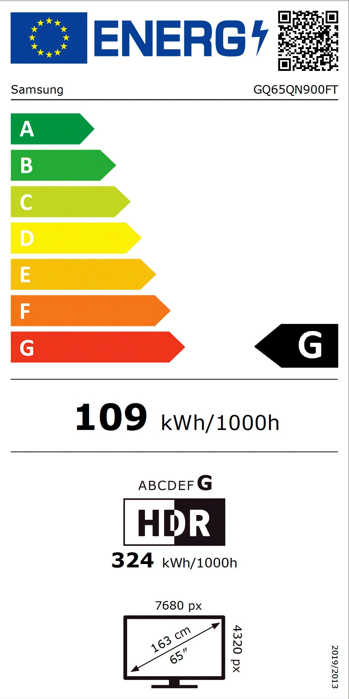 Samsung QLED-TV GQ65QN900FT QLED Mini LED-televisie, 8k ai upscaling pro & glare free, metalen frame ontwerp, art store