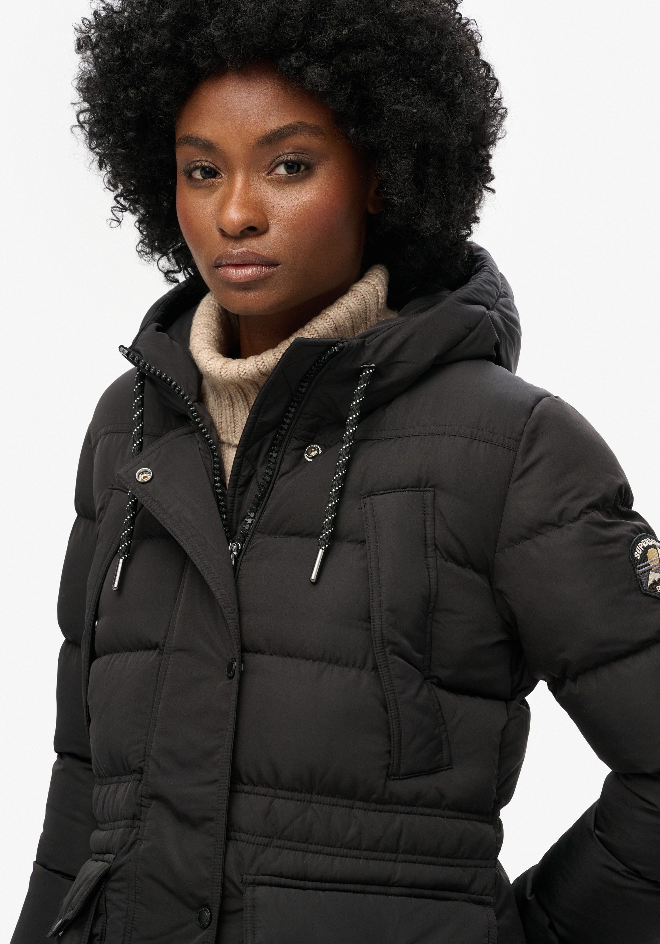 Superdry Gewatteerde jas EVEREST MID LENGTH PUFFER JKT