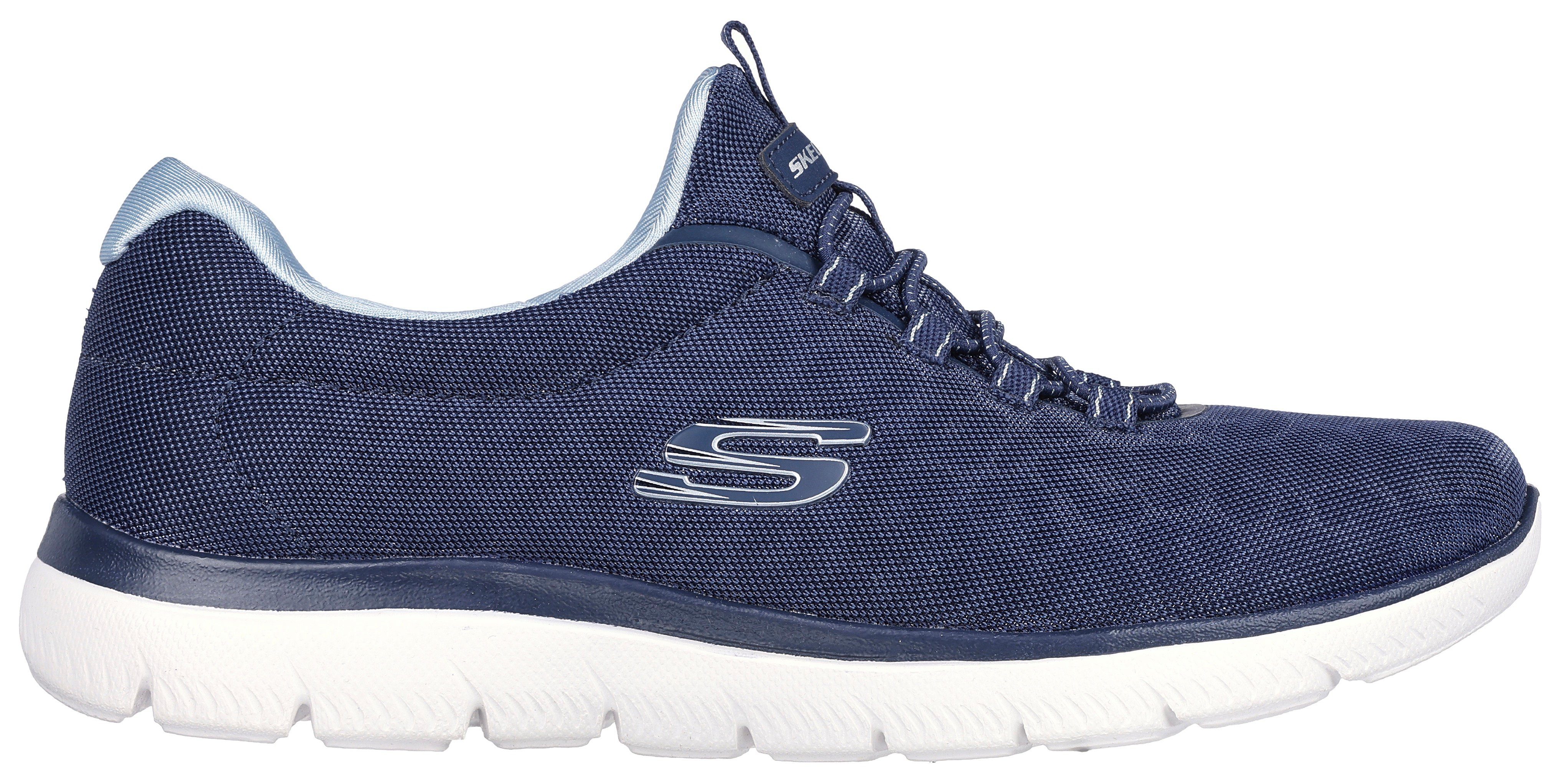 Skechers Slip-on sneakers SUMMITS- met contrastdetails