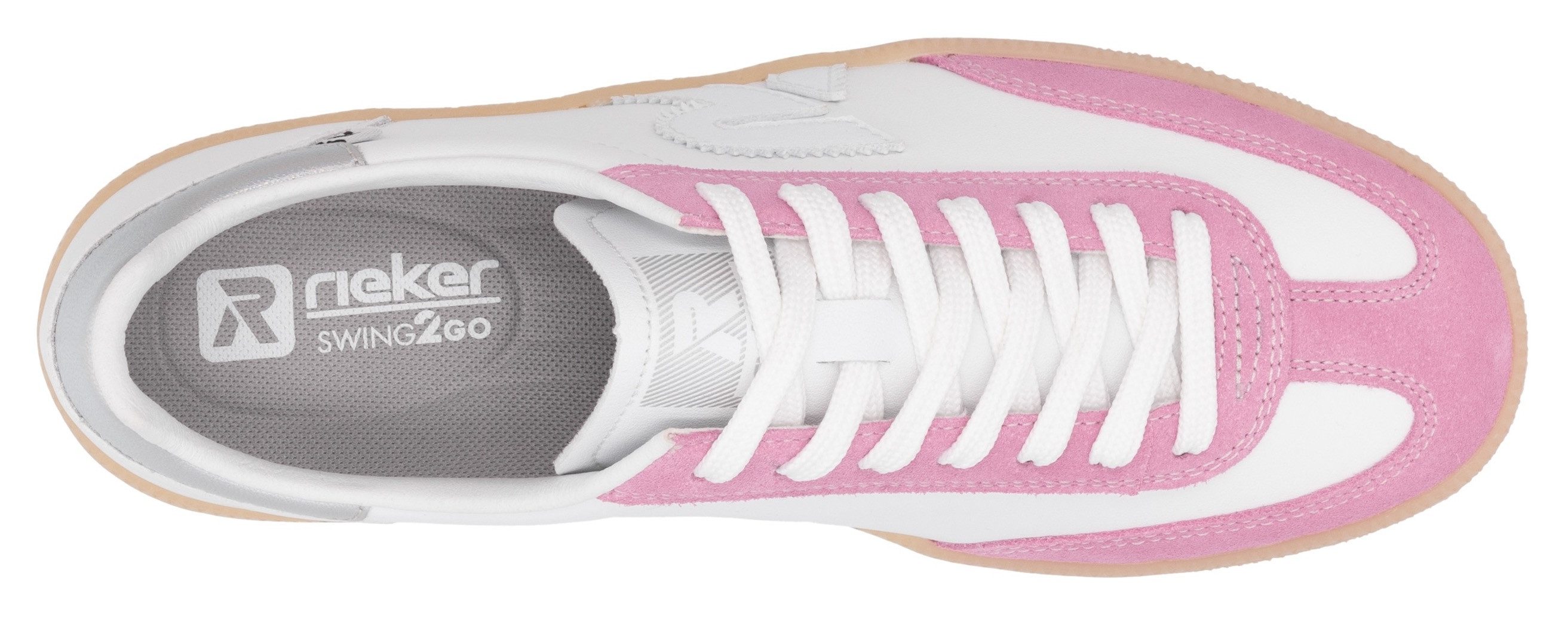 RIEKER Sport Sneakers San Diego Swing2GO , retro-sneaker, vrijetijdsschoen, lage schoen met uitneembaar voetbed