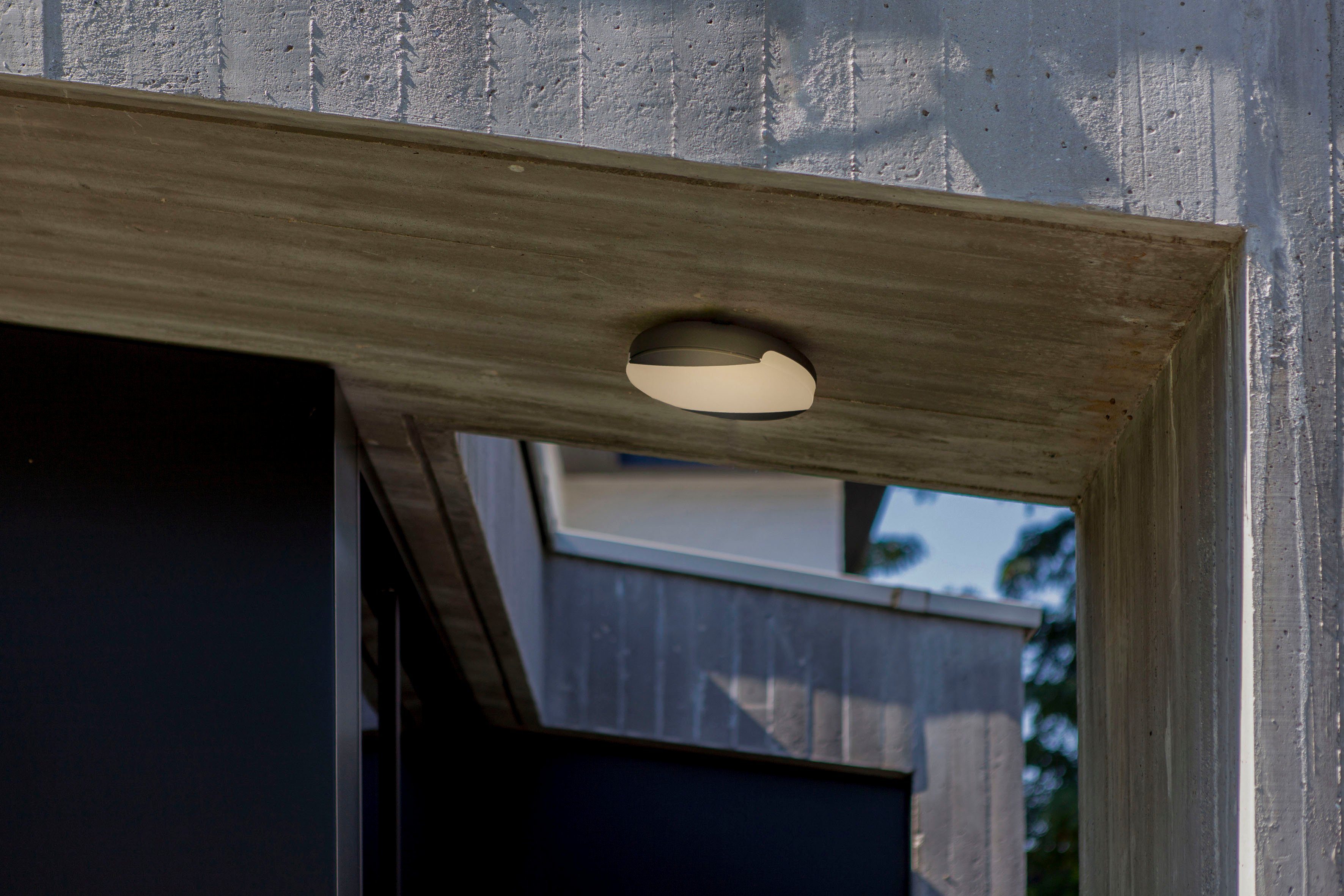 LUTEC Ledplafondlamp voor buiten SWEEP Kelvin-schakelaar, lichtkleur instelbaar (1 stuk)