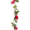 botanic-haus kunstbloem rozenkrans rood