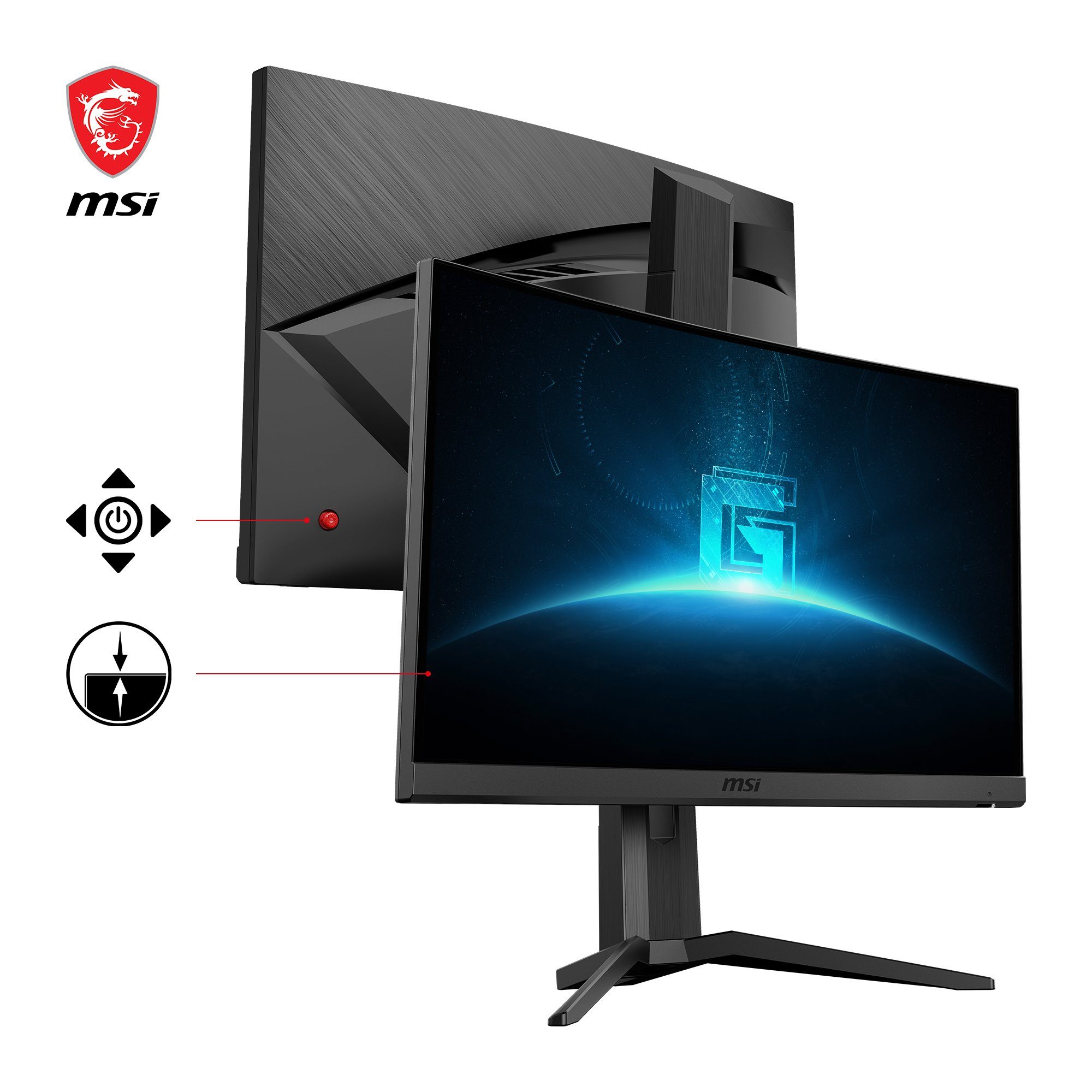 MSI Curved-gaming-ledscherm G24C6P E2, 59,9 cm / 24", Full HD