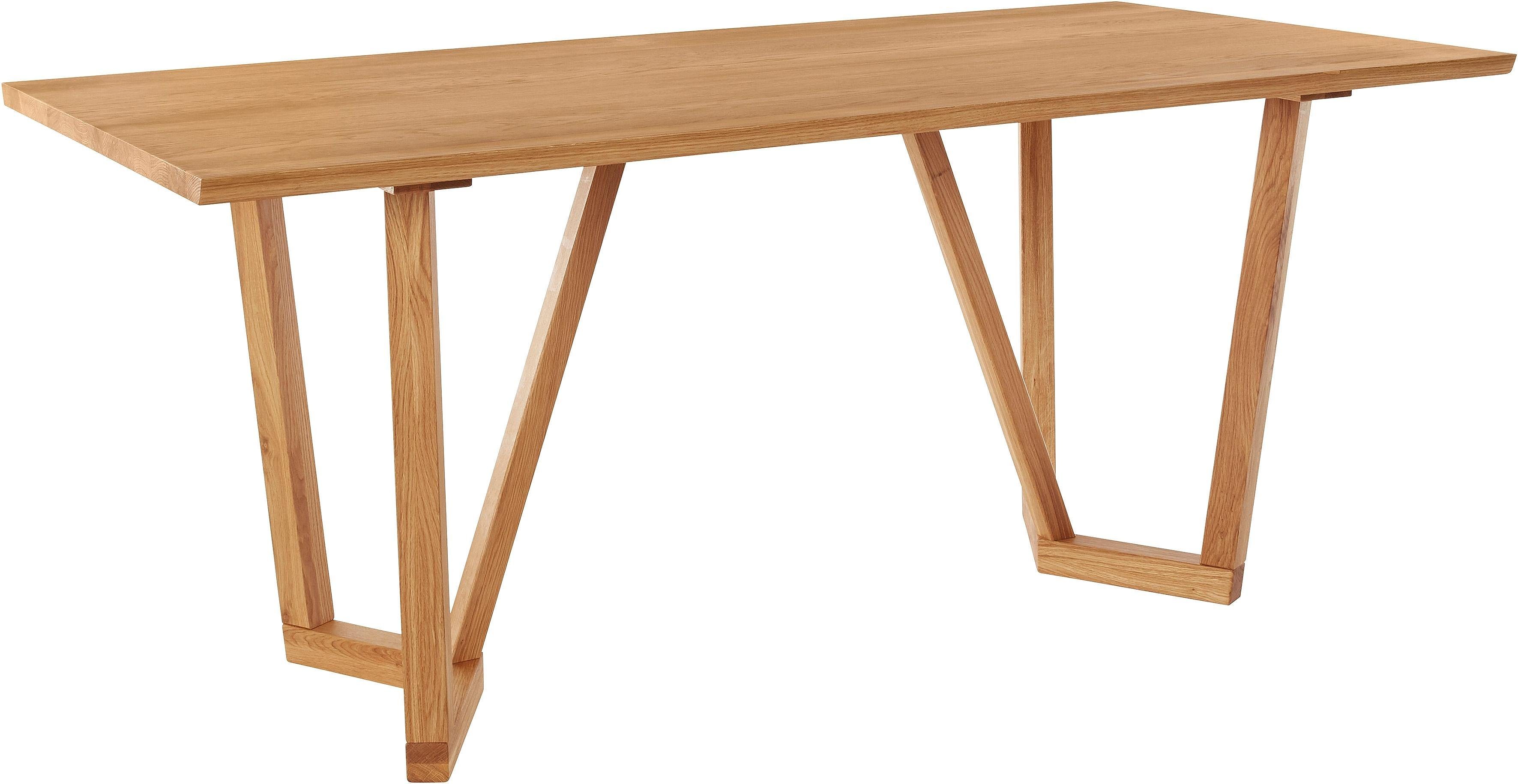 Home affaire Eettafel Santi premium Breedte 140 cm en 180 cm eettafels bruin