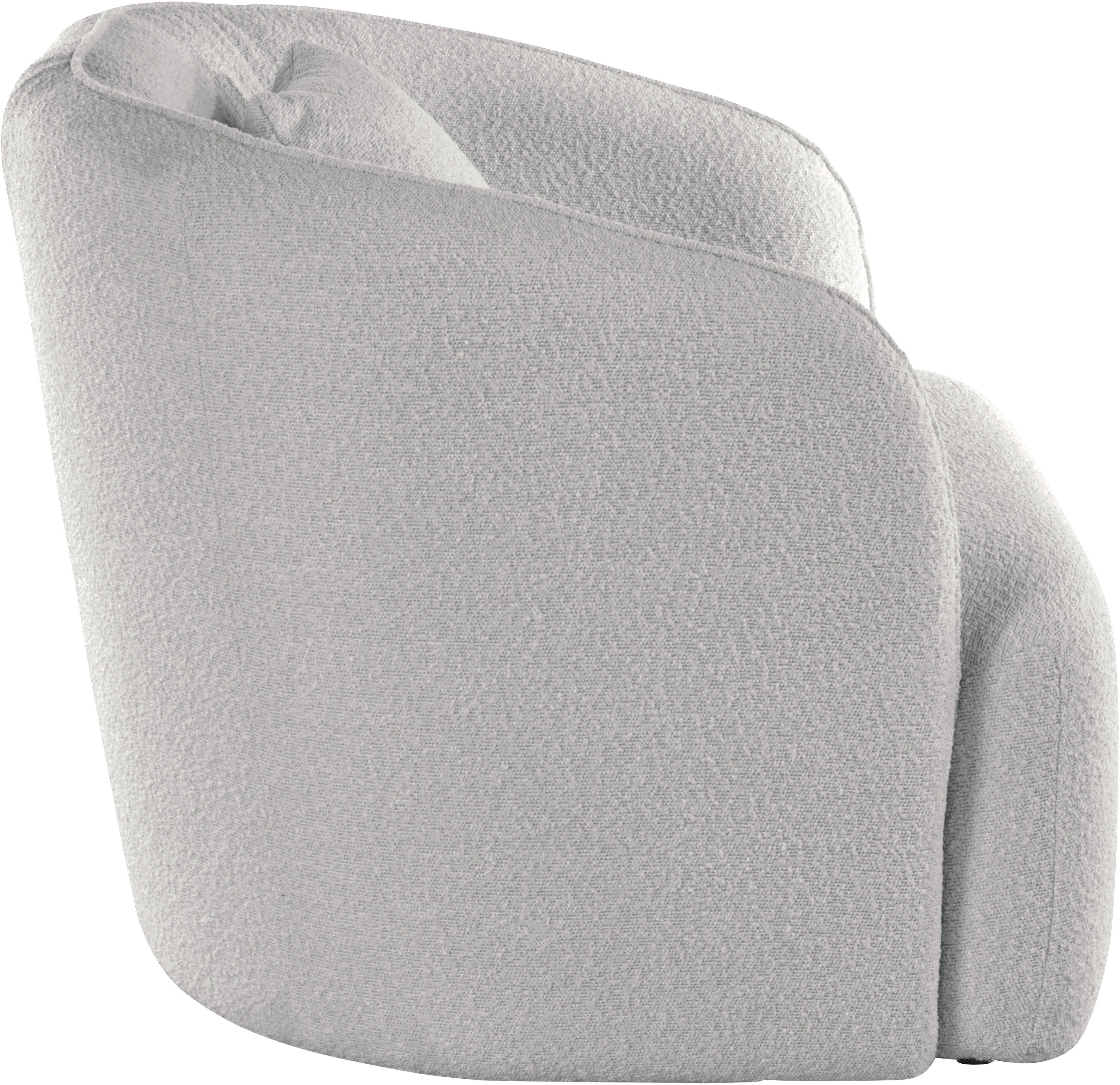 andas Fauteuil Kreukelzone ook met bouclé-bekleding