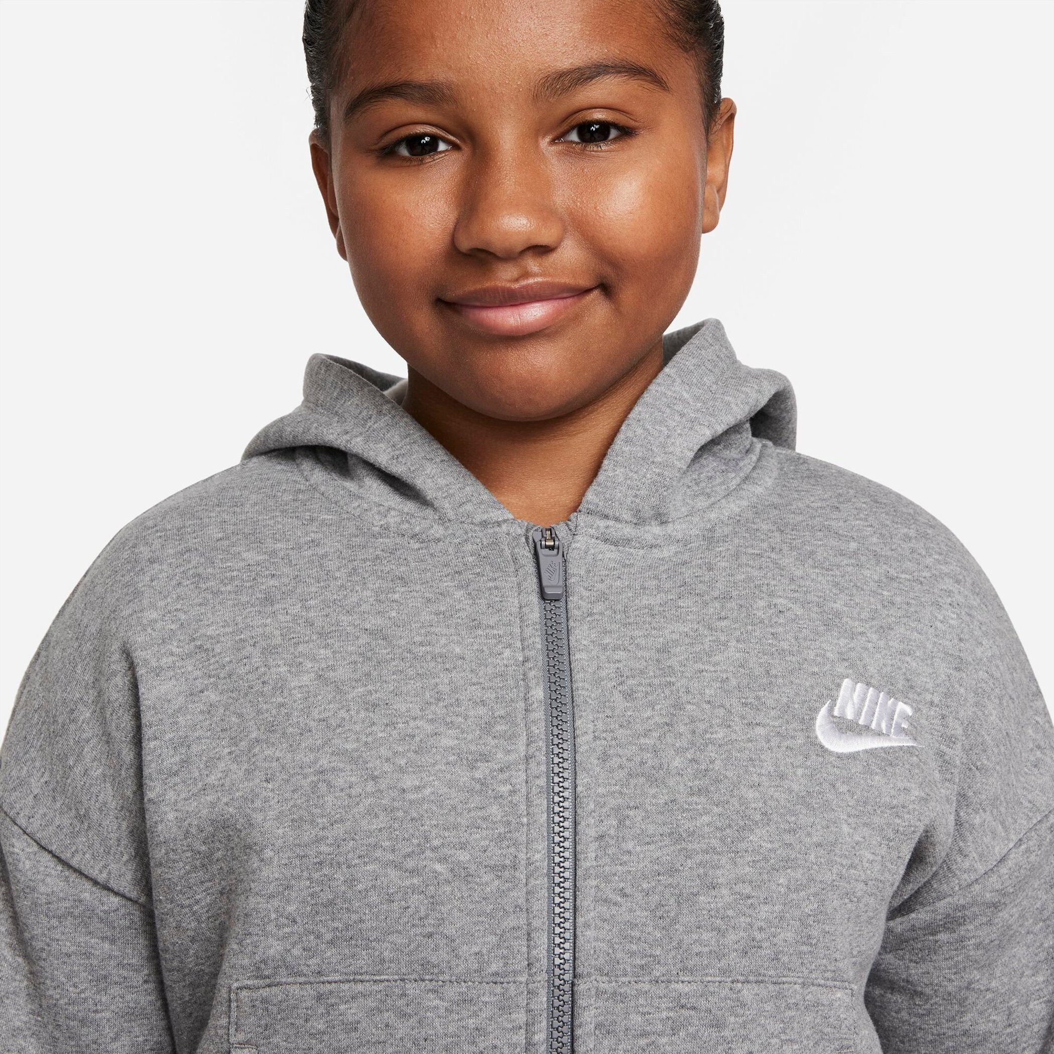 Nike Sportswear Capuchonsweatvest Club Fleece Big Kids' (Girls') Full-Zip Hoodie