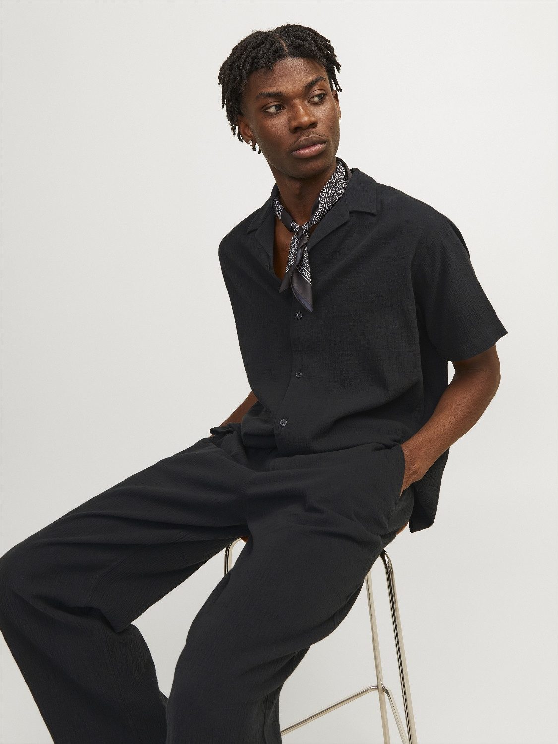Jack & Jones Overhemd met korte mouwen JORLUKE CRINKLE RESORT SHIRT SS SN