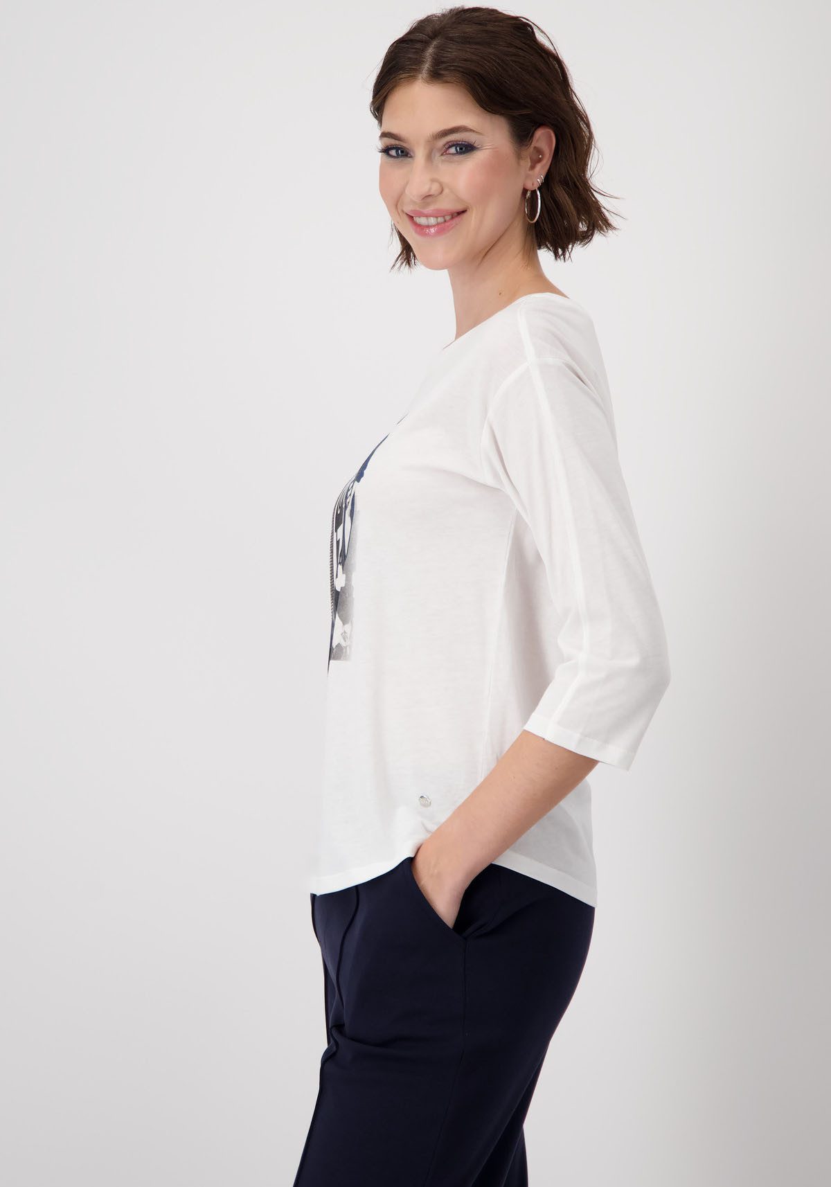Monari Shirt met ronde hals Shirt Vrouw Druk