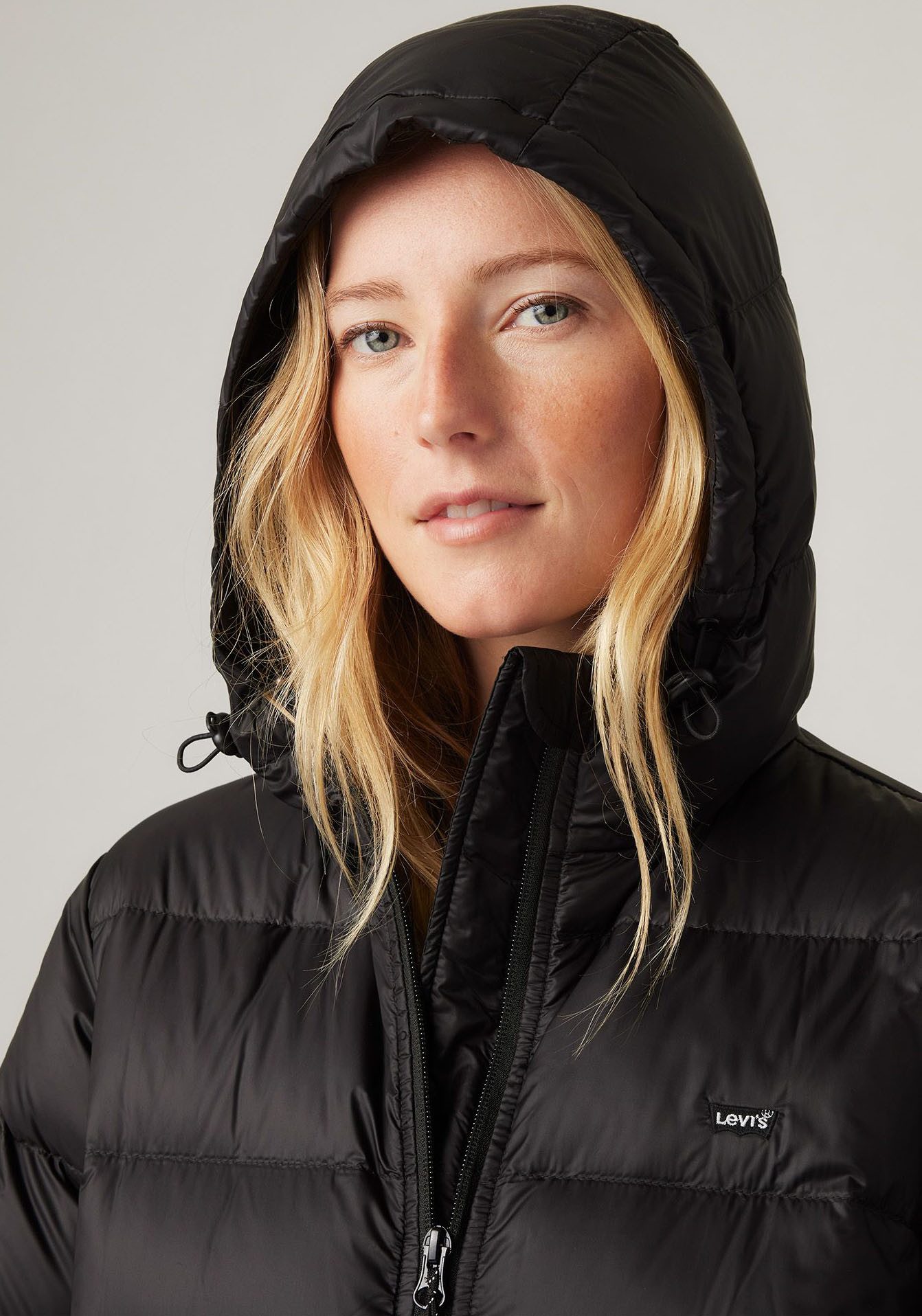 Levi's Gewatteerde jas POLLY MIDI PUFFER met praktische zakken